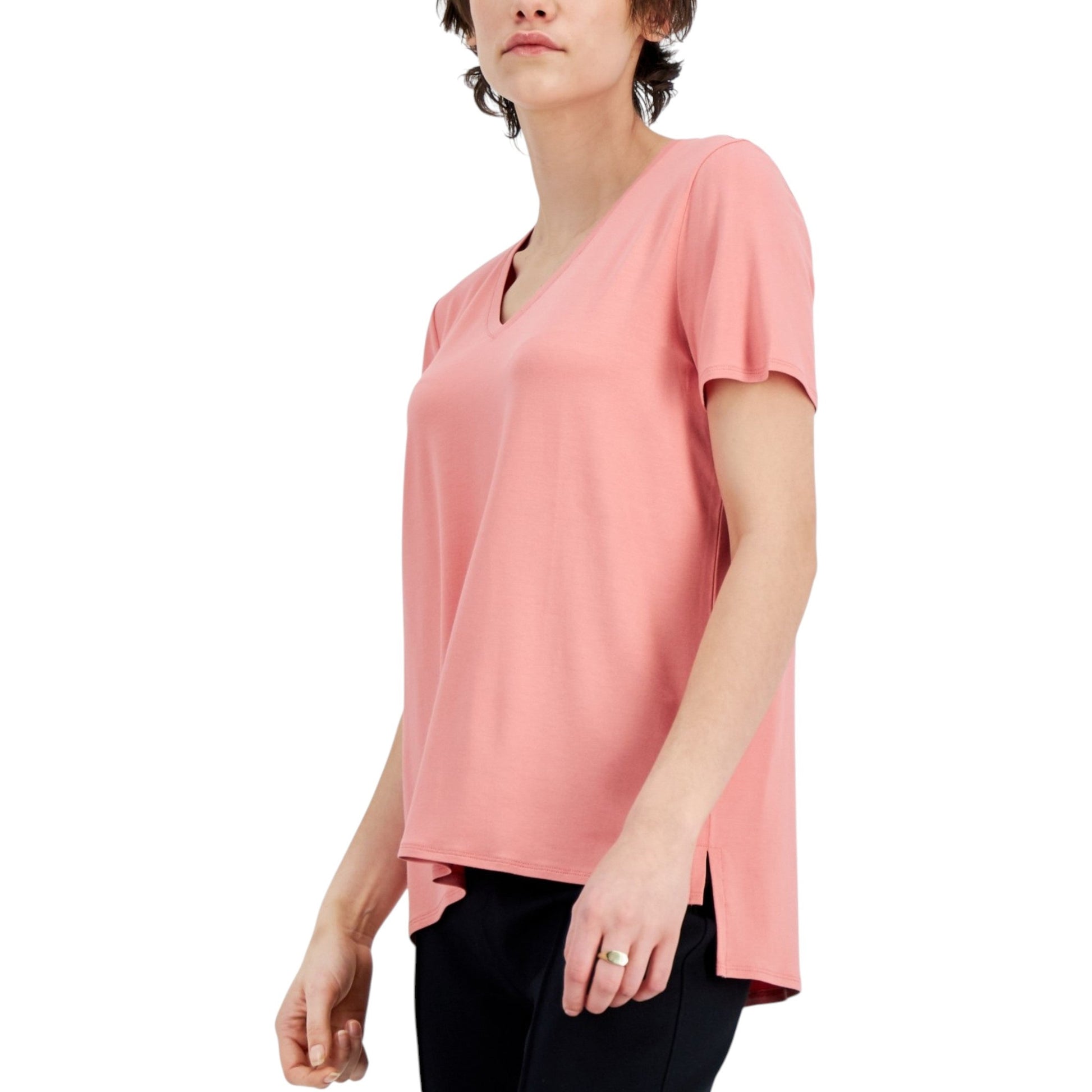 Women's Plain Top,Dark Peach