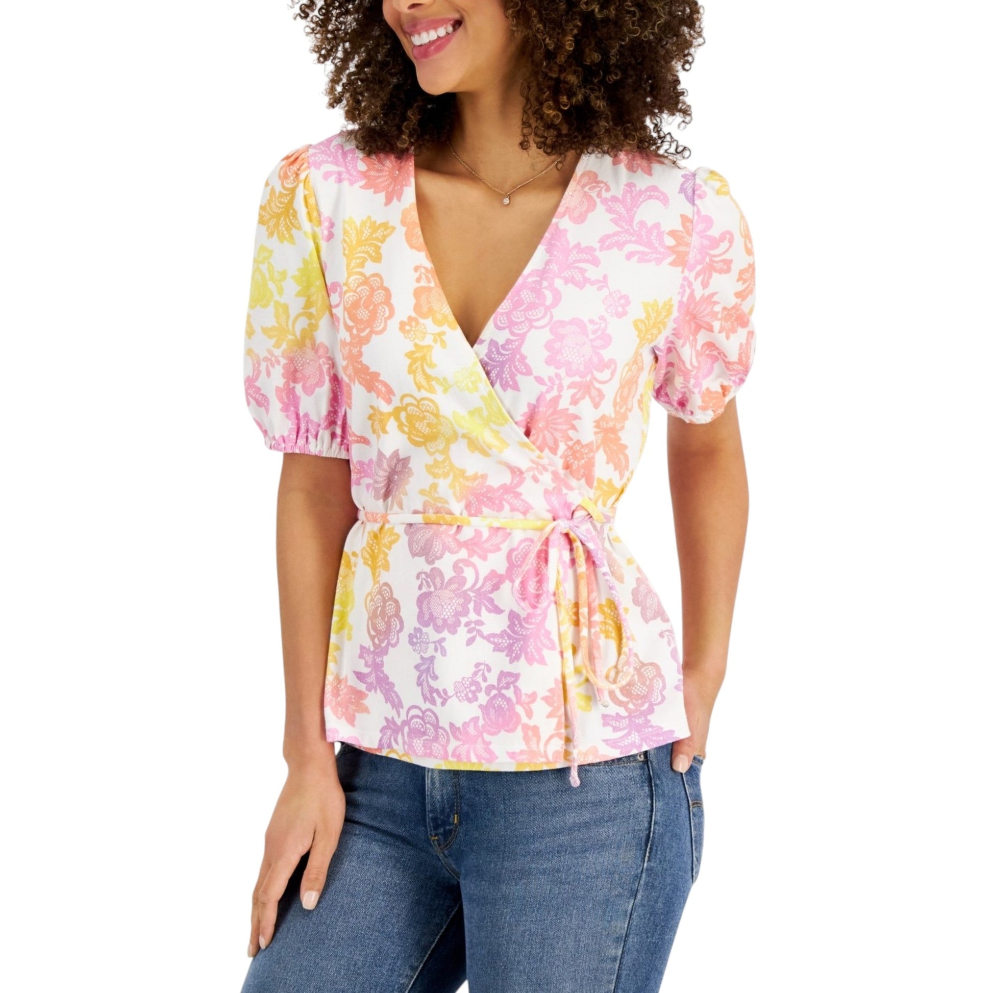 Women's Printed Top,White