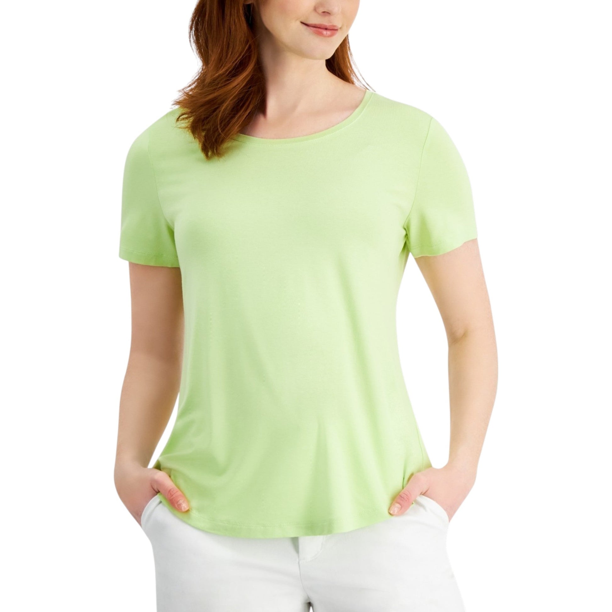 Women's Plain Top,Light Green