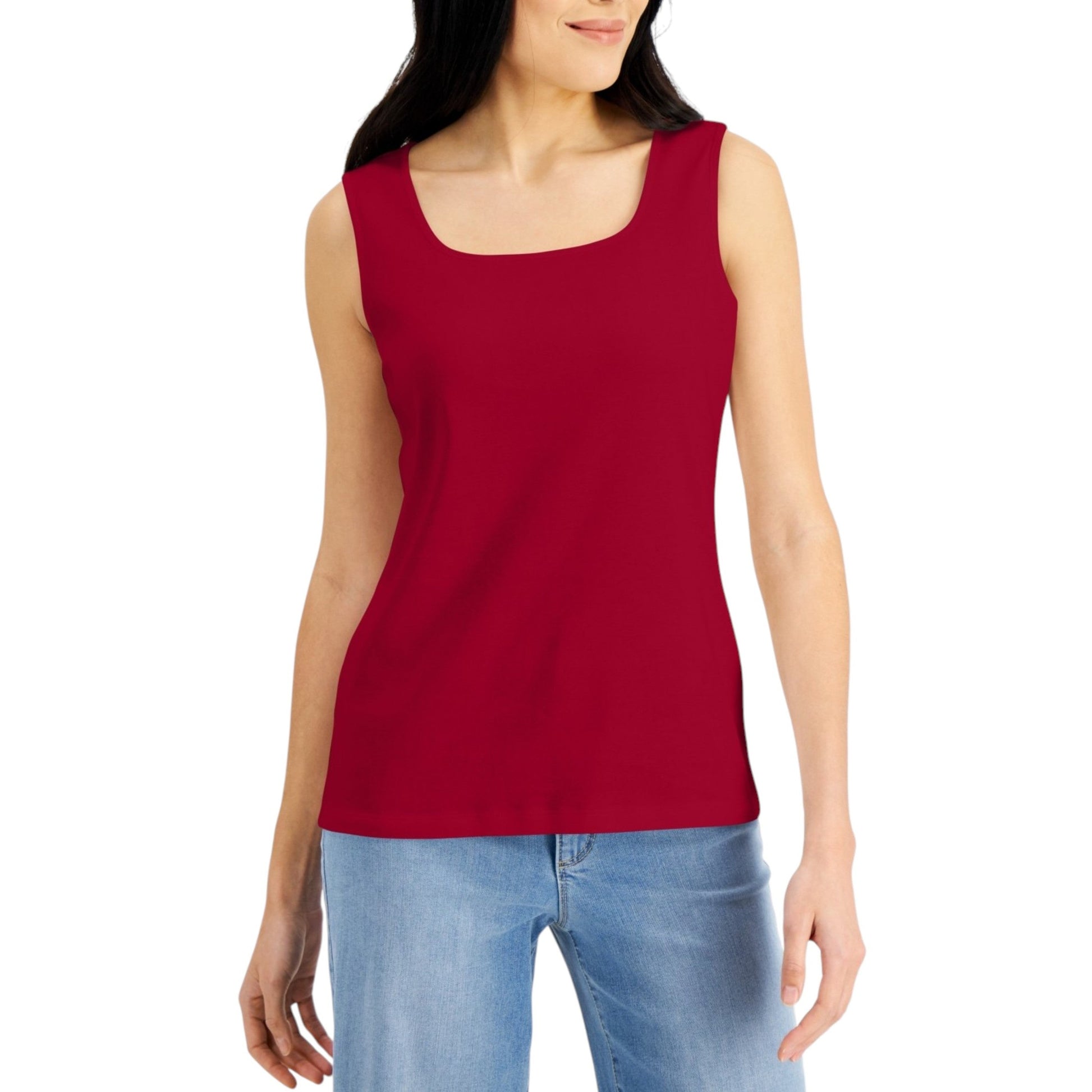 Women's Plain Solid Top,Red