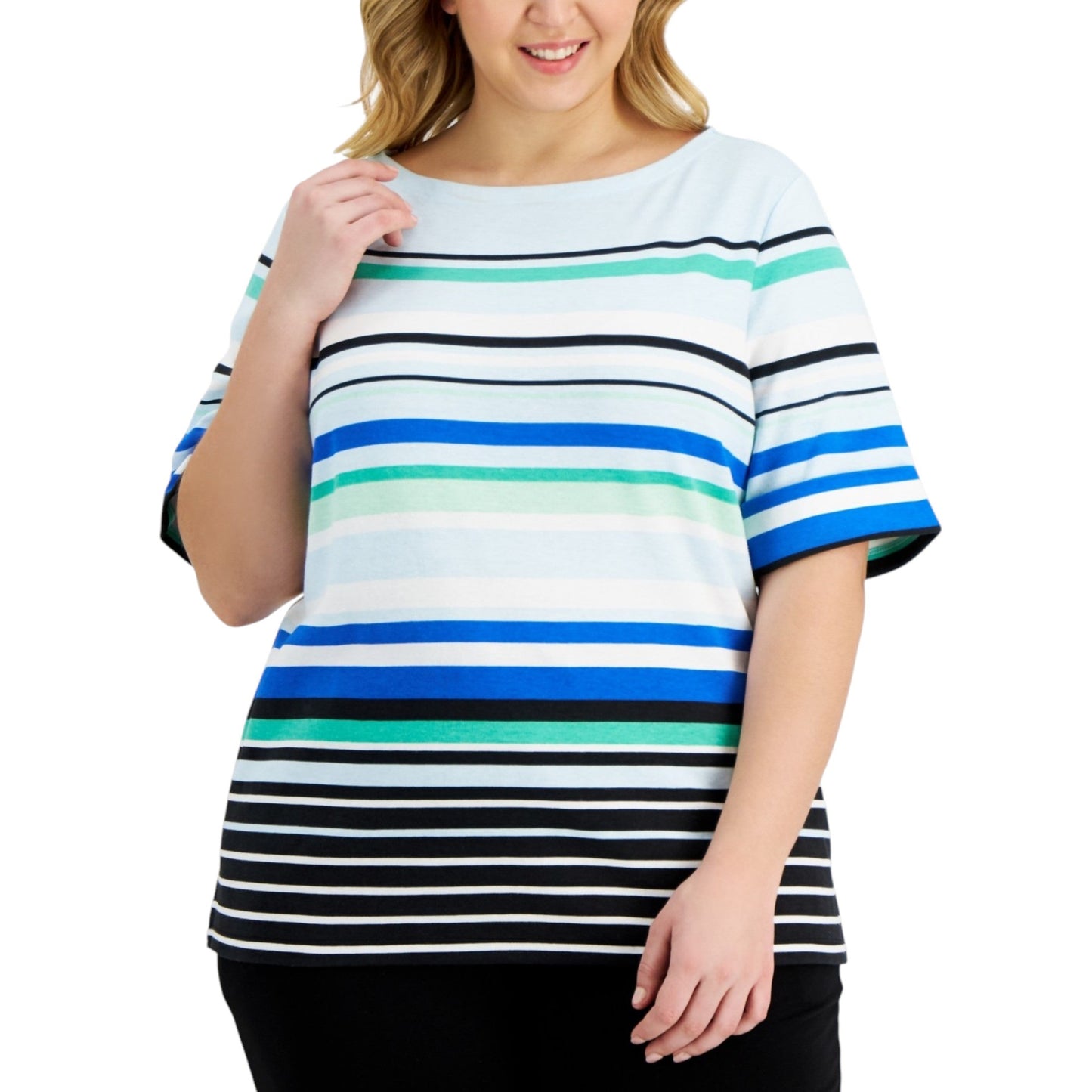 Women's Striped Top,Multi