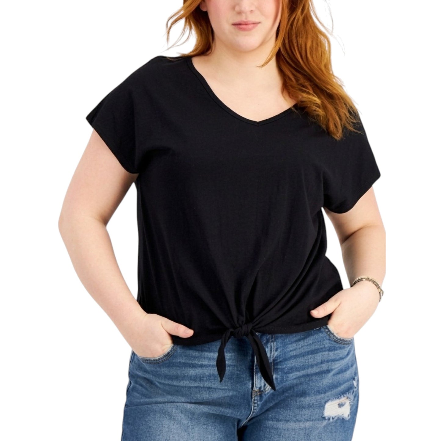 Women's Plain Solid Top,Black