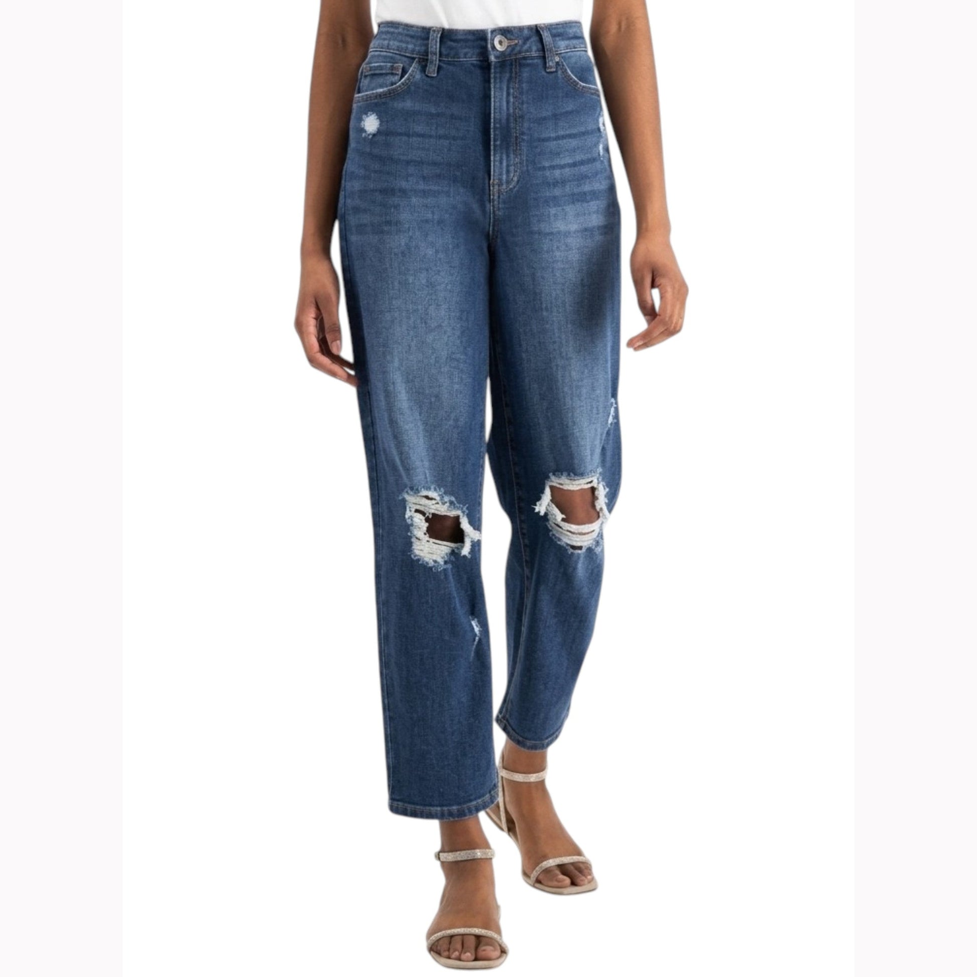 Women's Ripped Jeans,Blue
