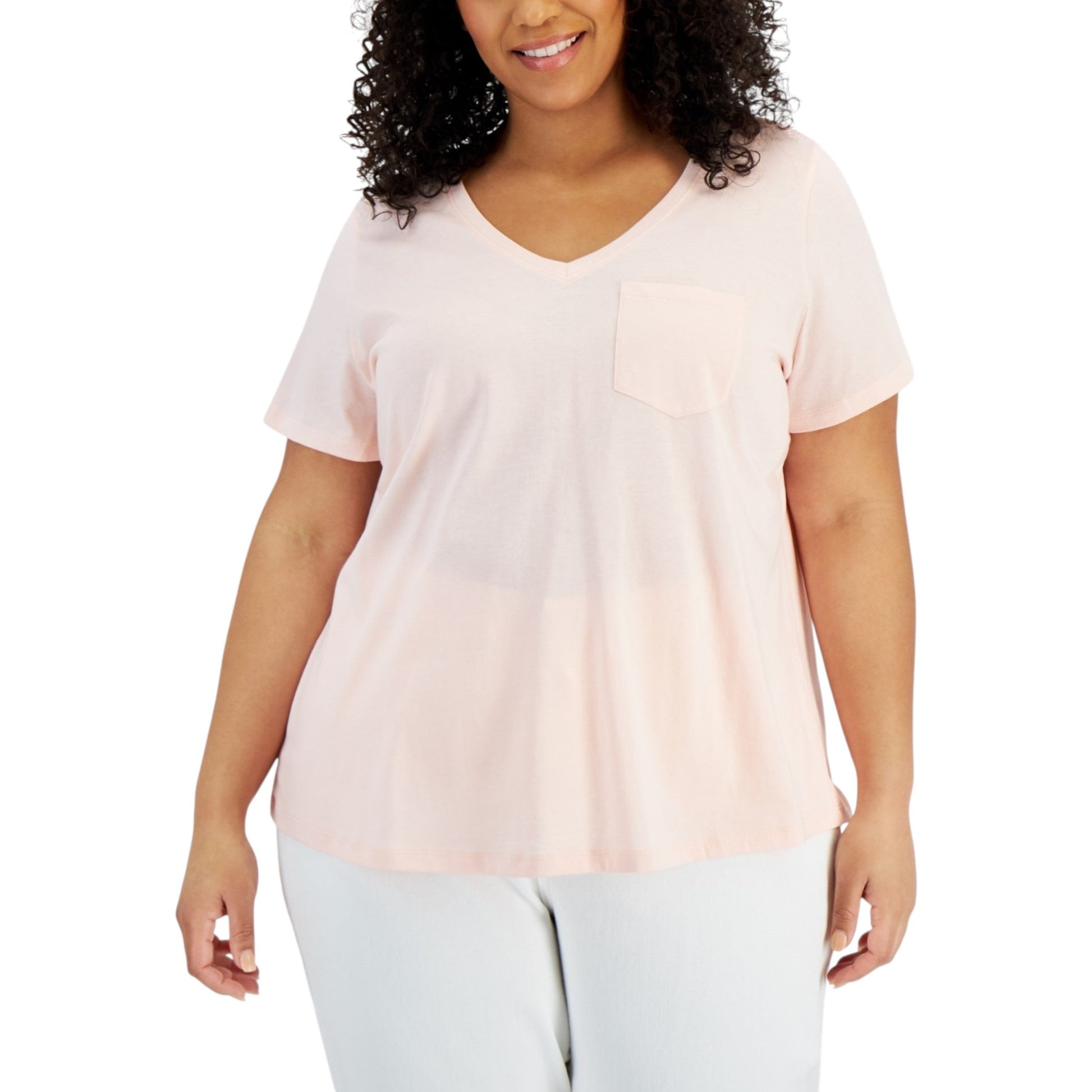 Women's Plain Solid Top,Pink