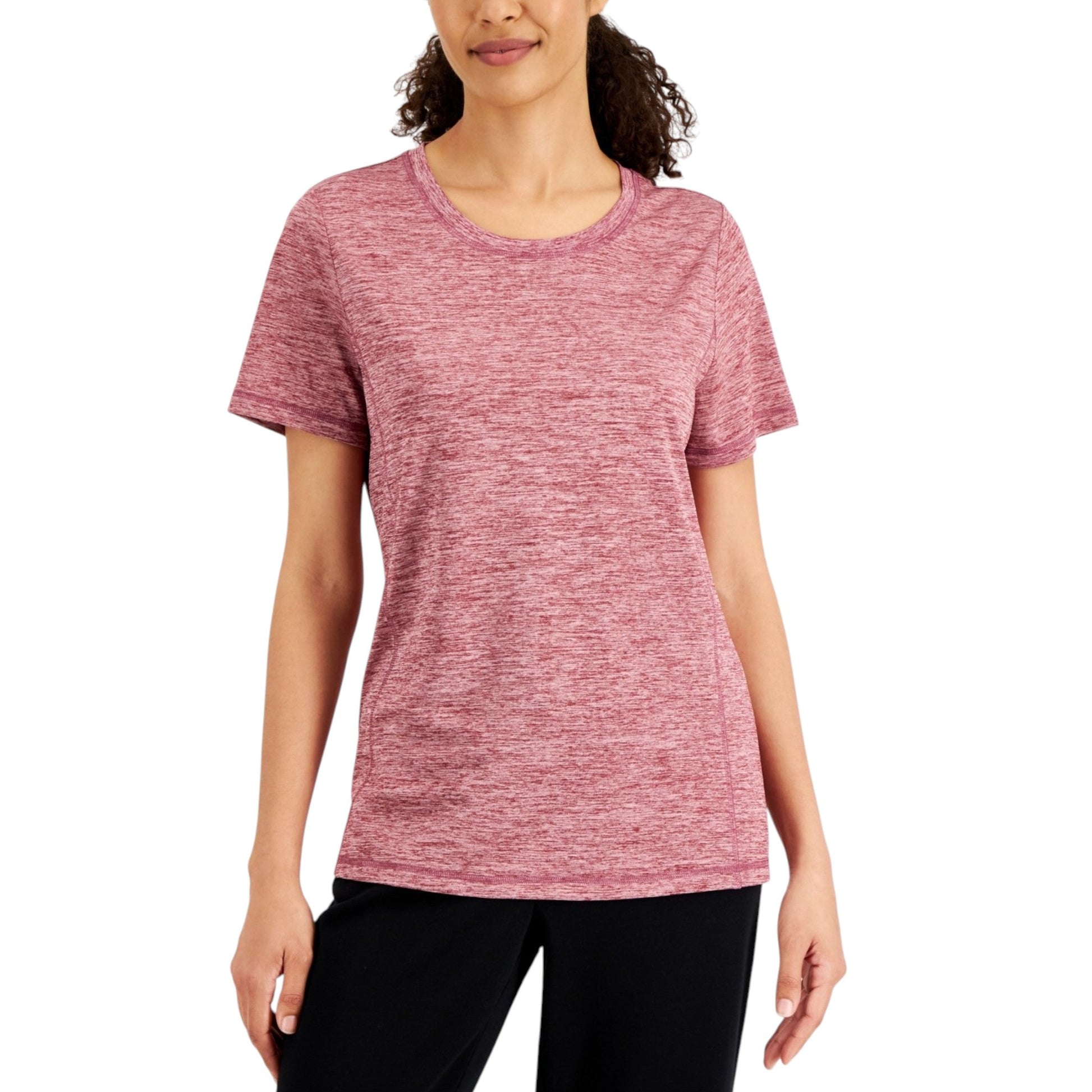 Women's Heather Sport Top,Burgundy