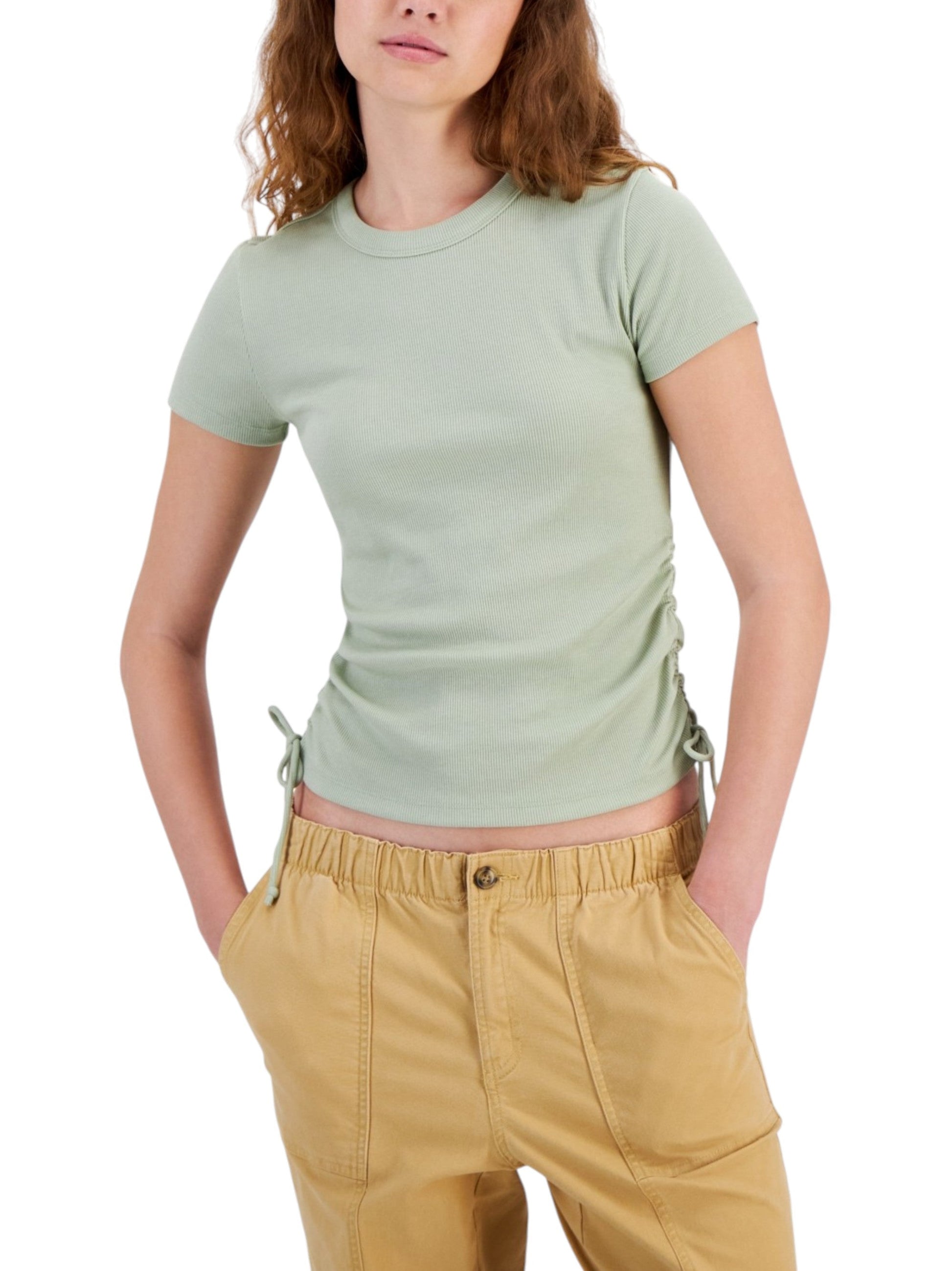 Women's Ribbed Top,Dusty Mint
