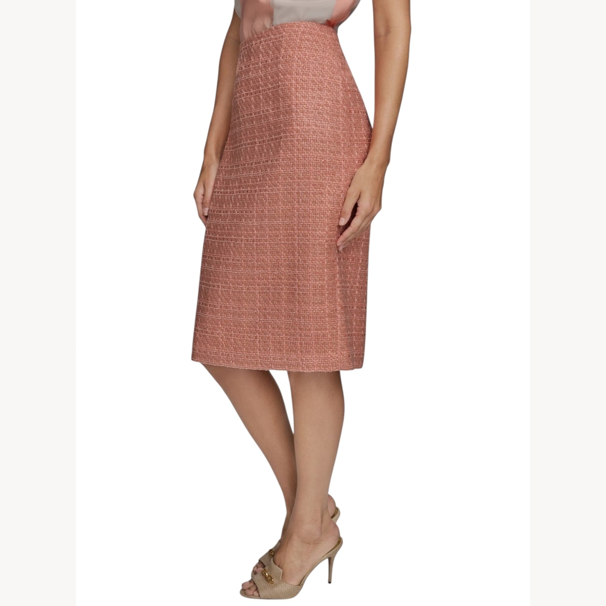 Women's Textured Skirt, Coral