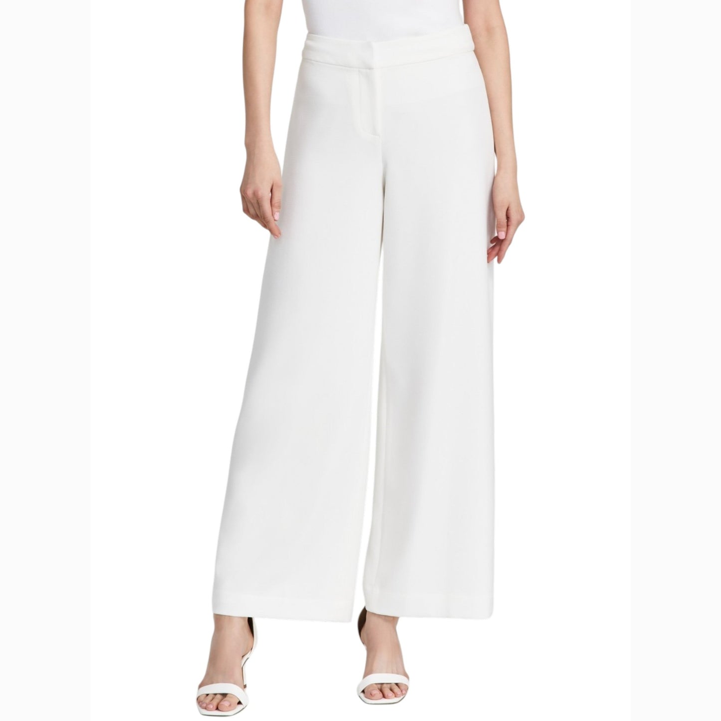 Women's Textured Pant,White