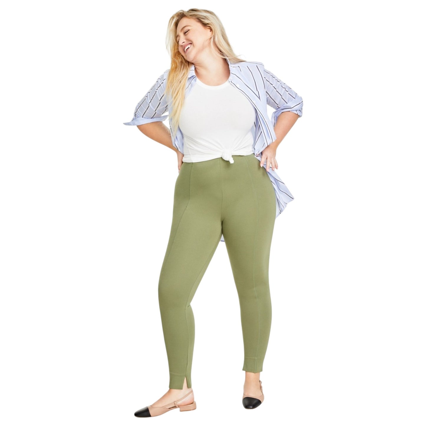Women's Plain Pant,Olive