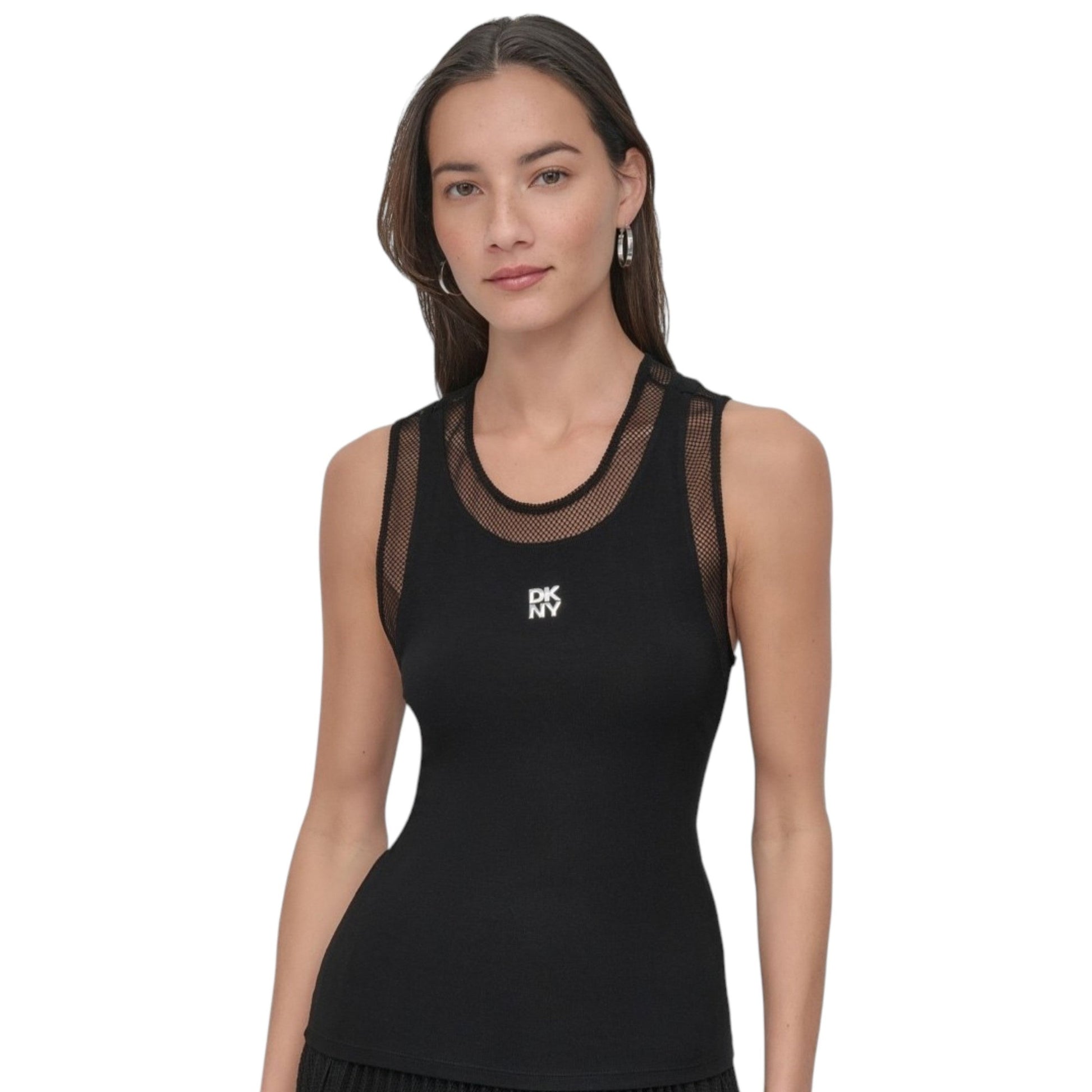 Women's Mesh Top,Black