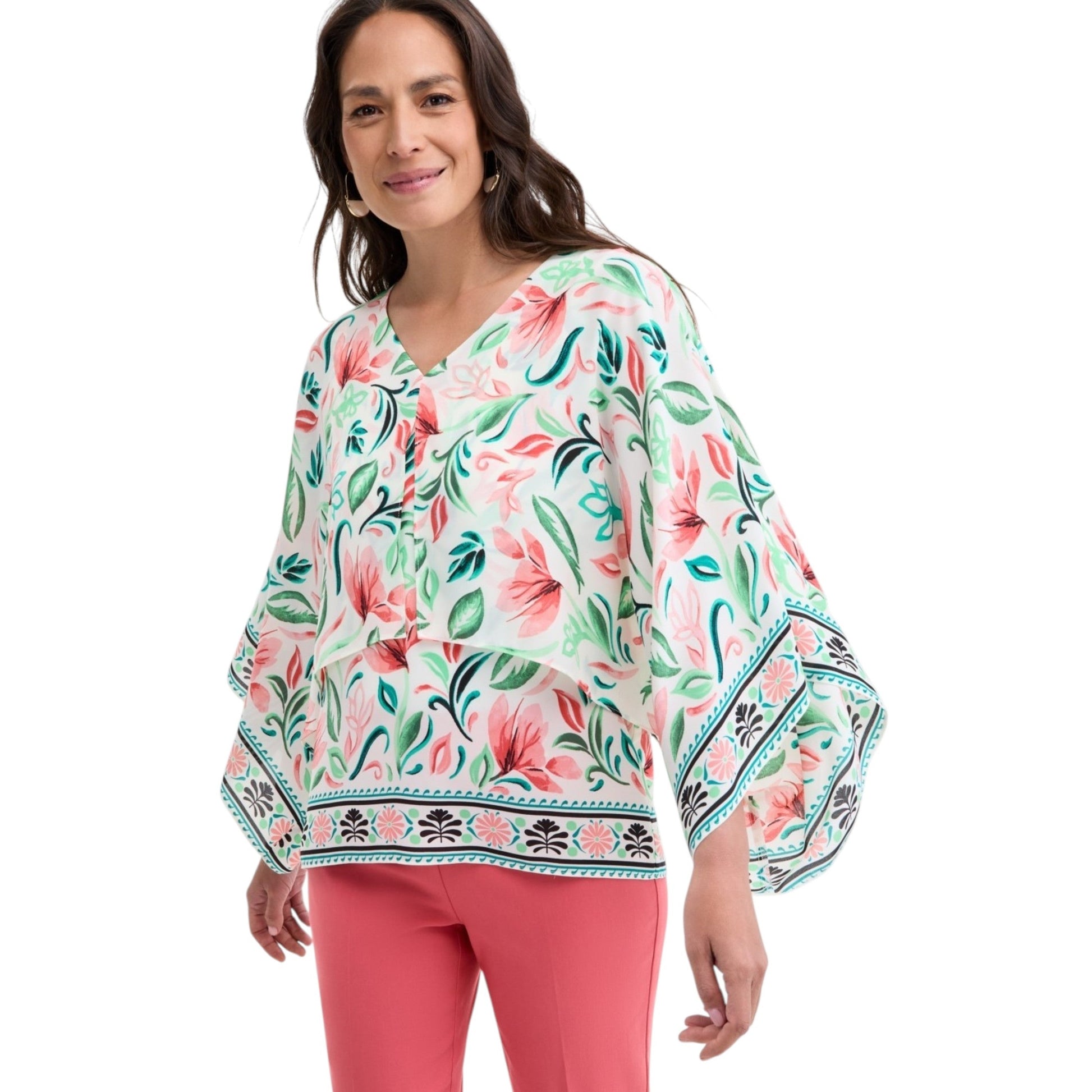 Women's Printed Top,White