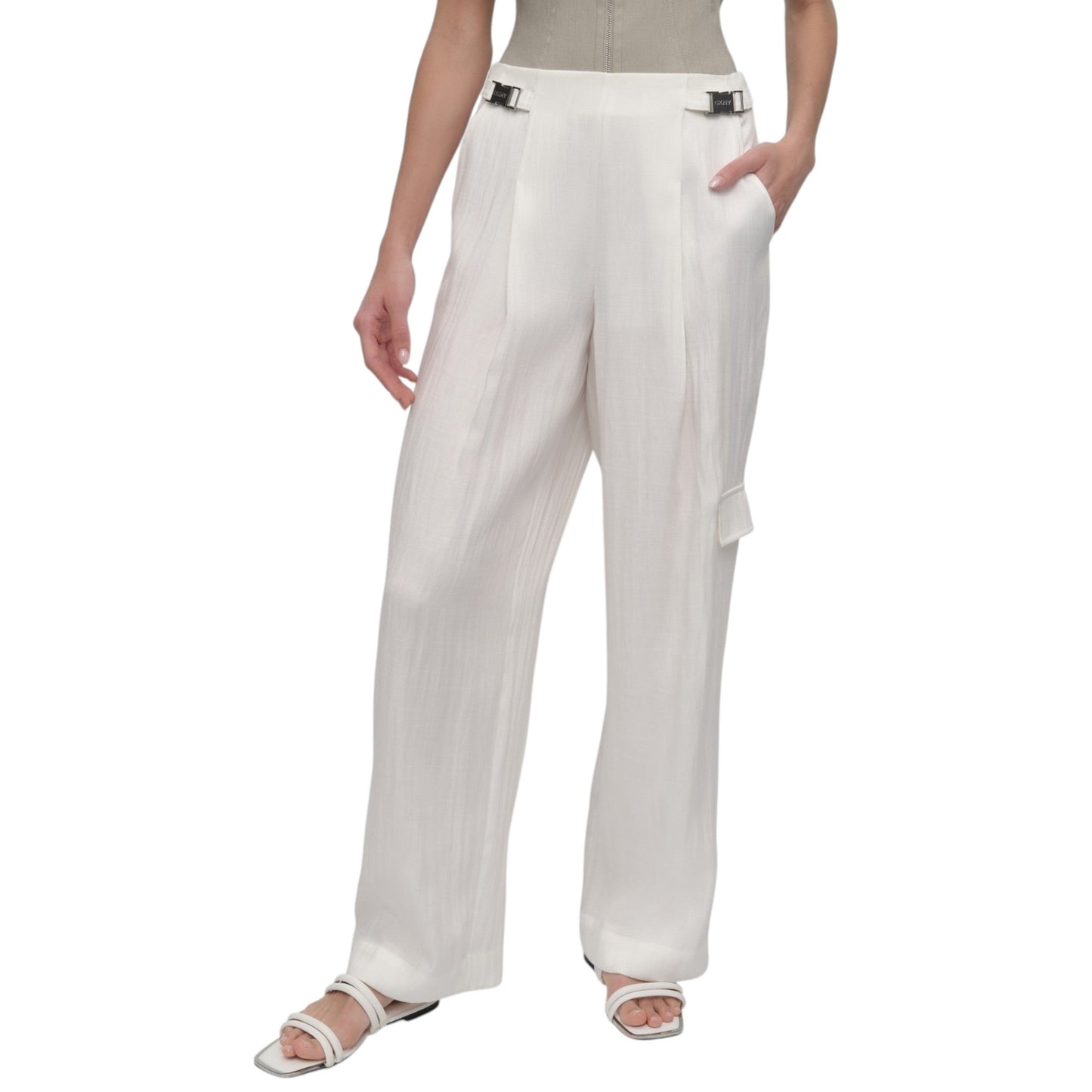 Women's Plain Pant,White