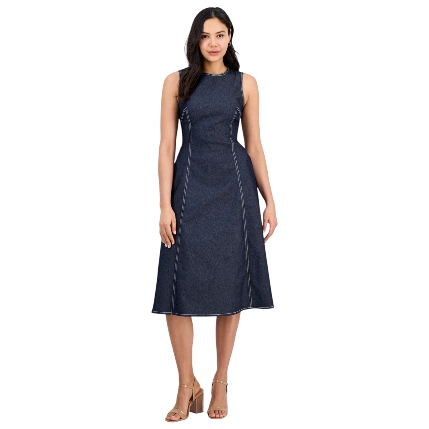 Women's Heather Dress,Navy