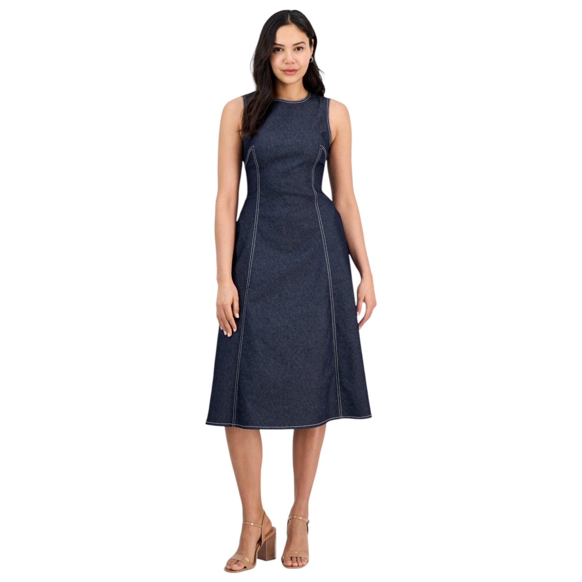 Women's Heather Dress,Navy