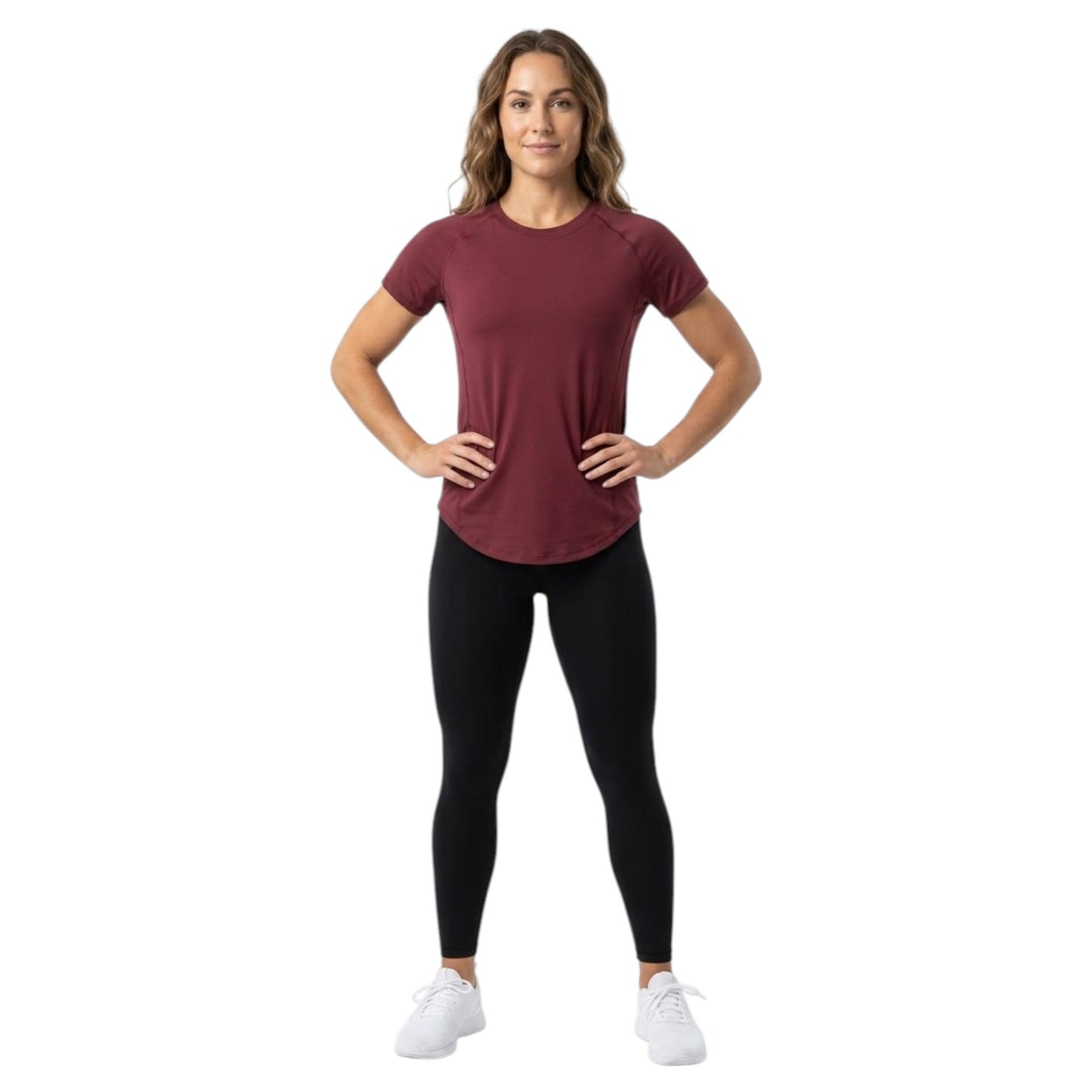 Women's Plain Top,Burgundy