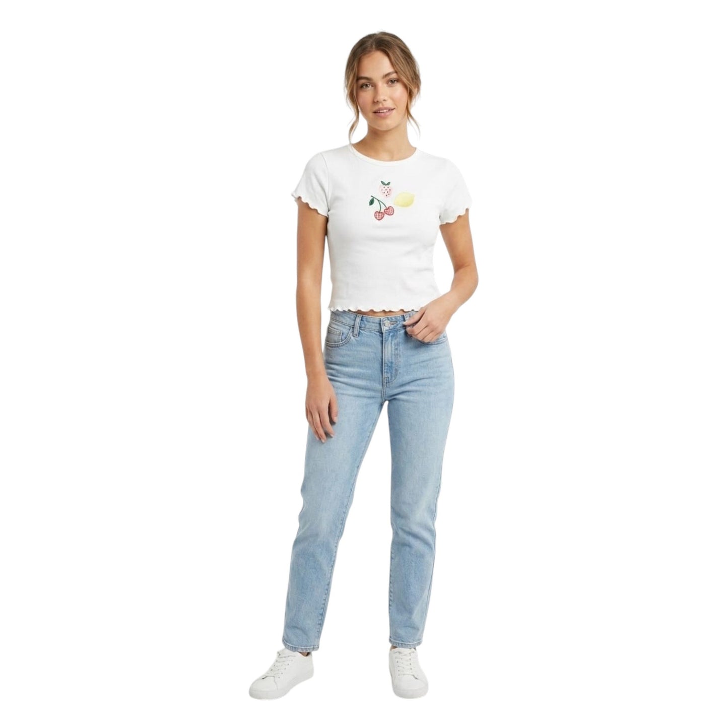 Women's Printed Top,White