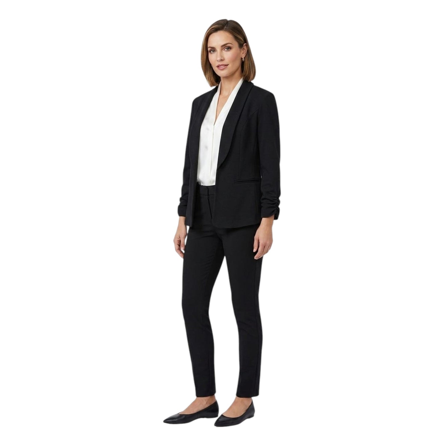 Women's Textured Blazer,Black