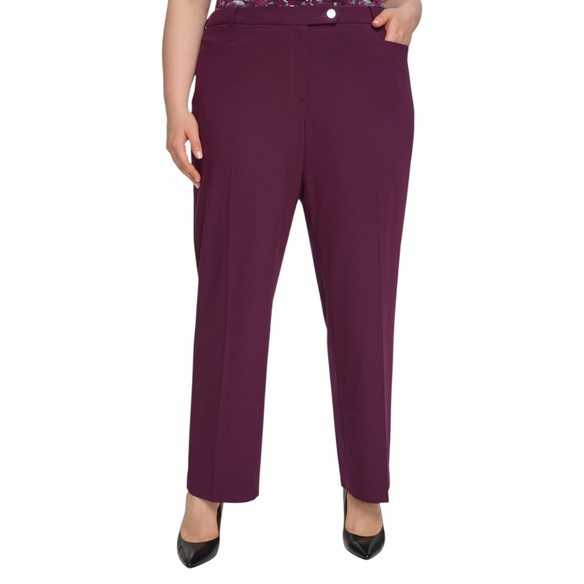 Women's Plain Pant,Mauve