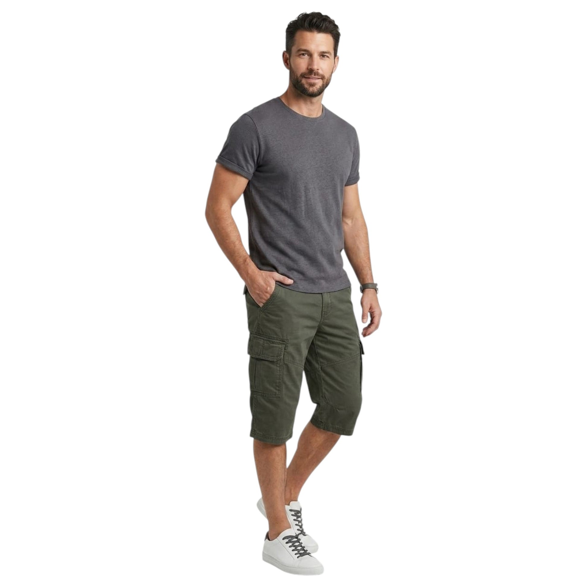 Men's Plain Short,Olive