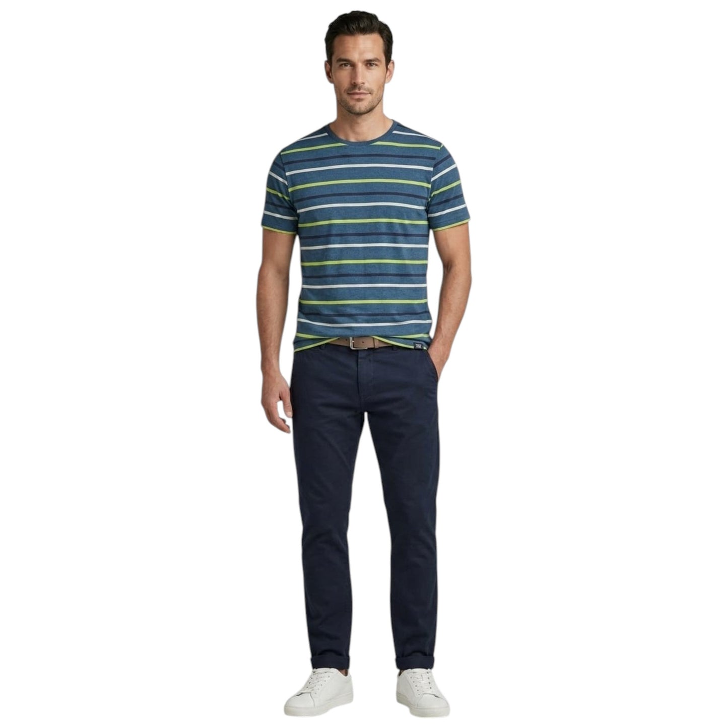 Men's Striped Top,Navy