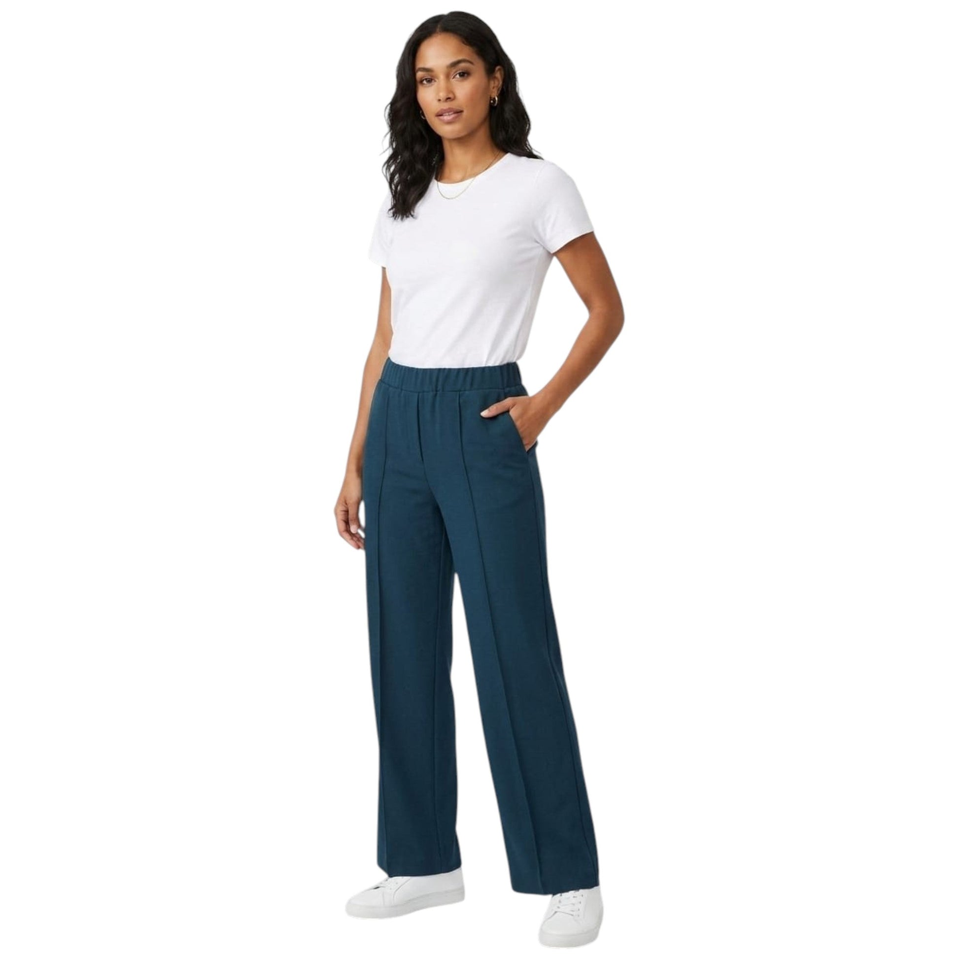 Women's Plain Pant,Navy