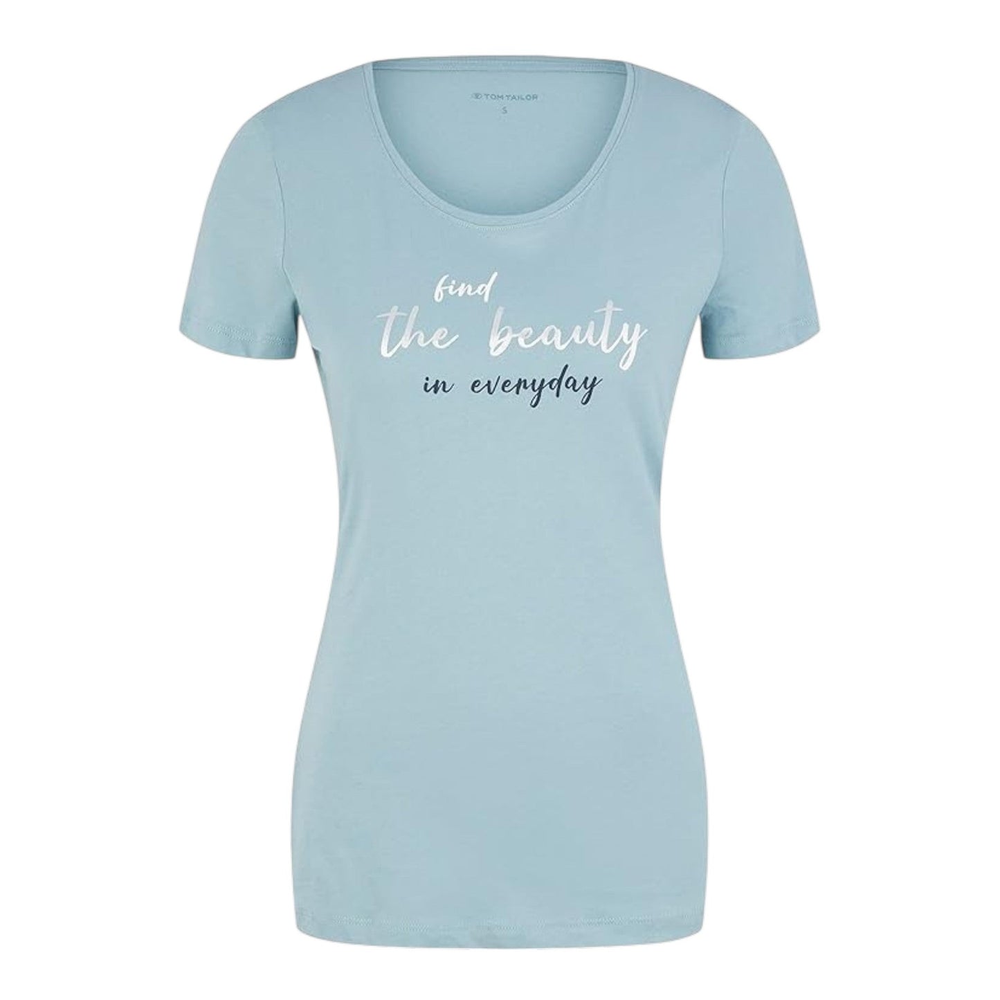 Women's Printed Top,Dusty Aqua