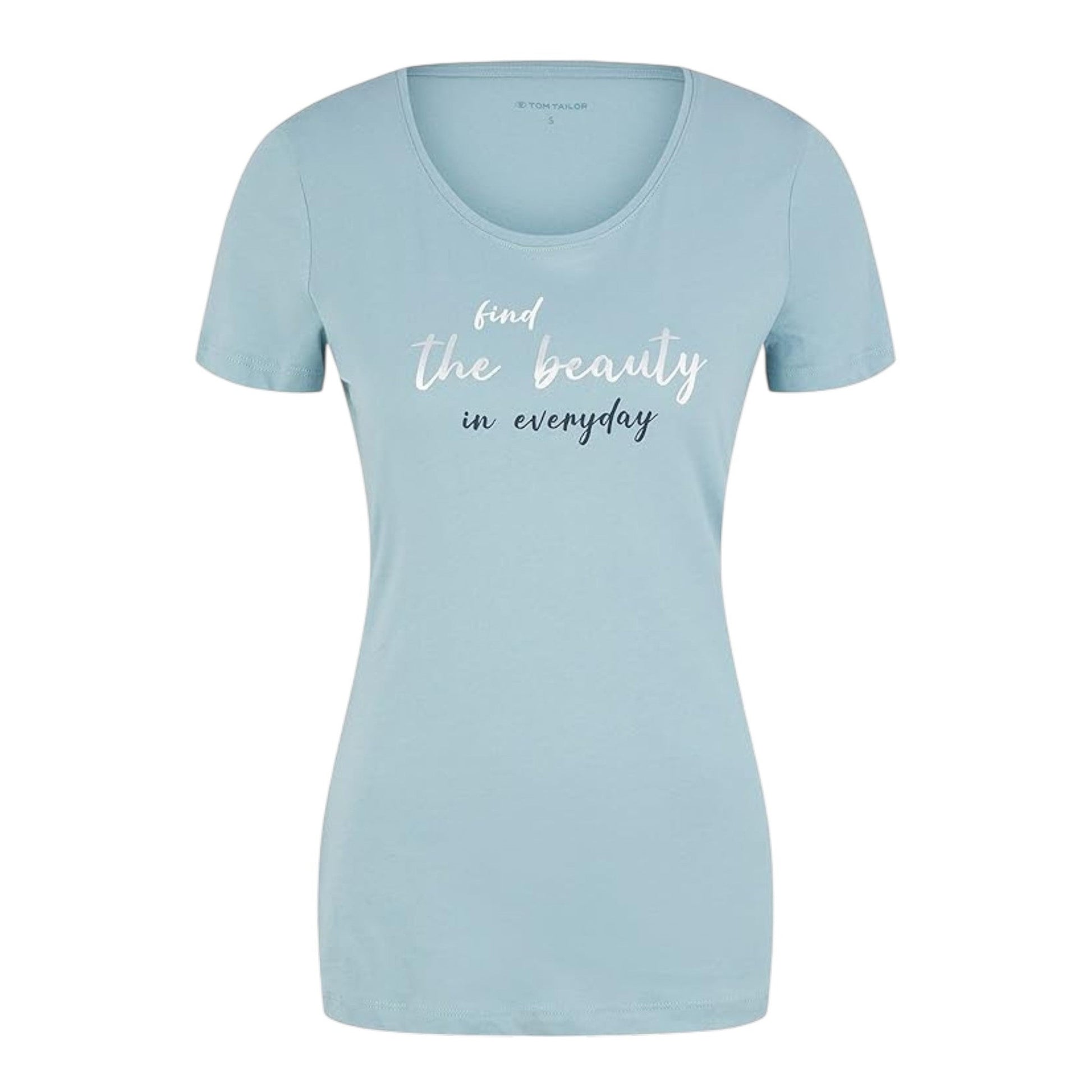 Women's Printed Top,Dusty Aqua