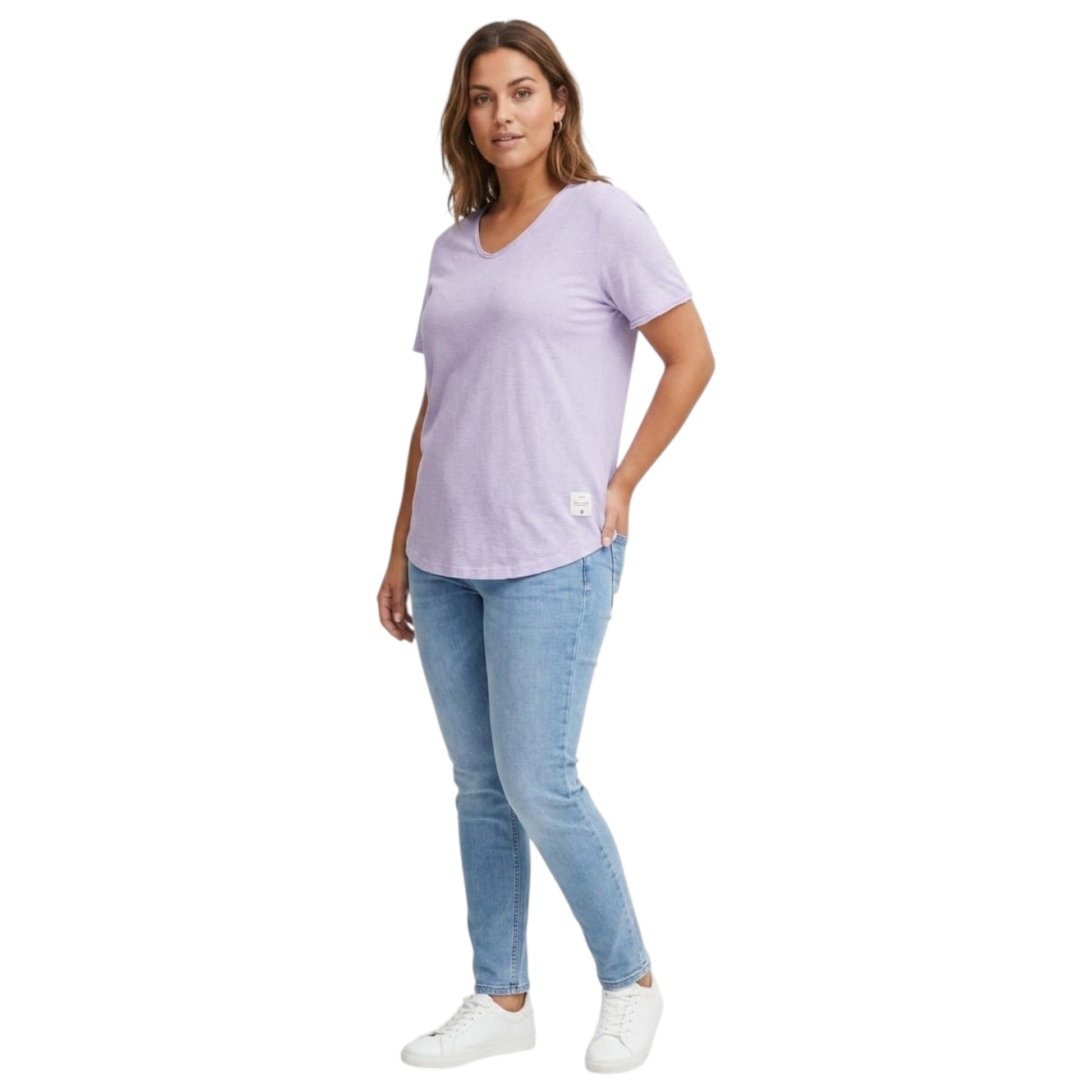 Women's Striped Top,Purple