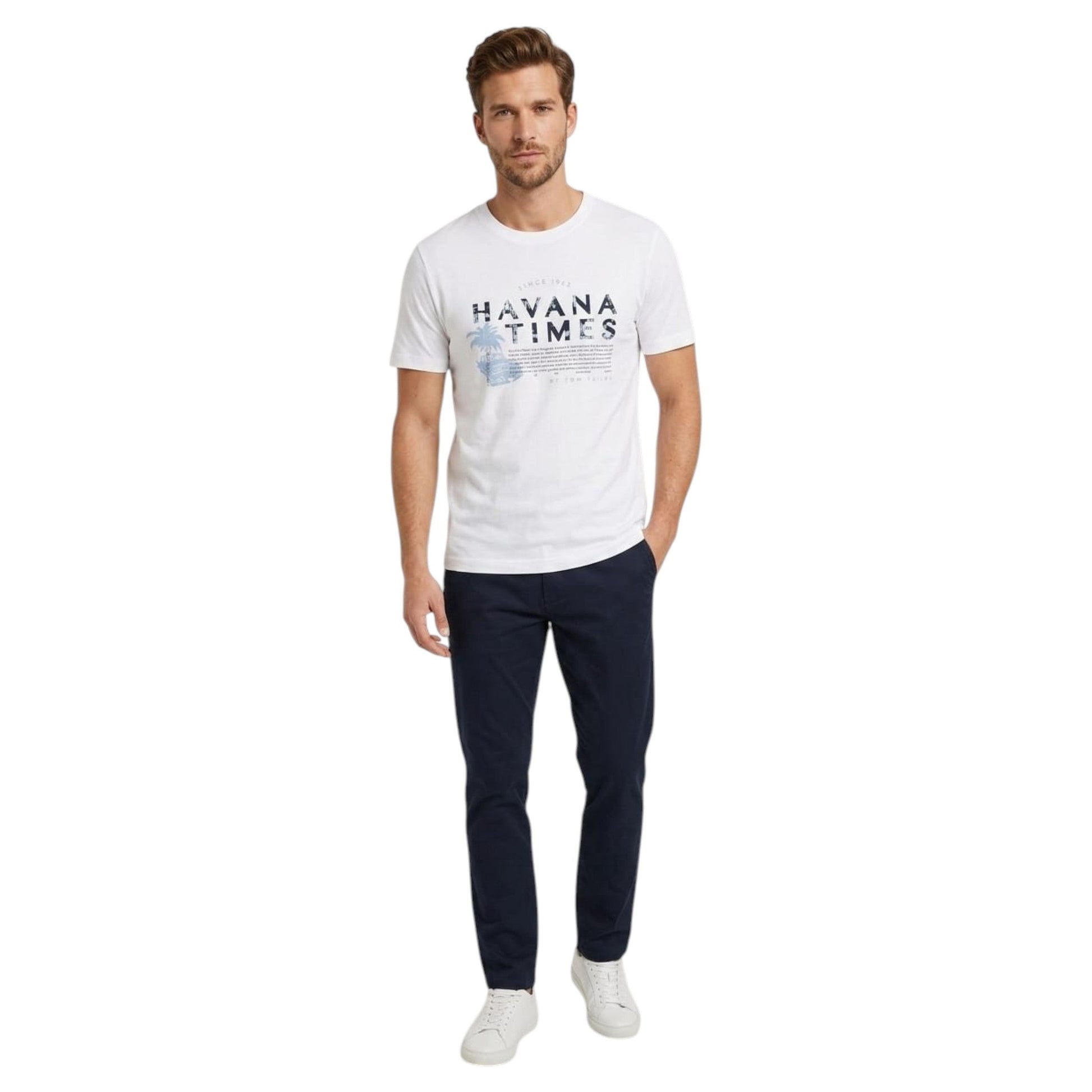 Men's Printed Top,White