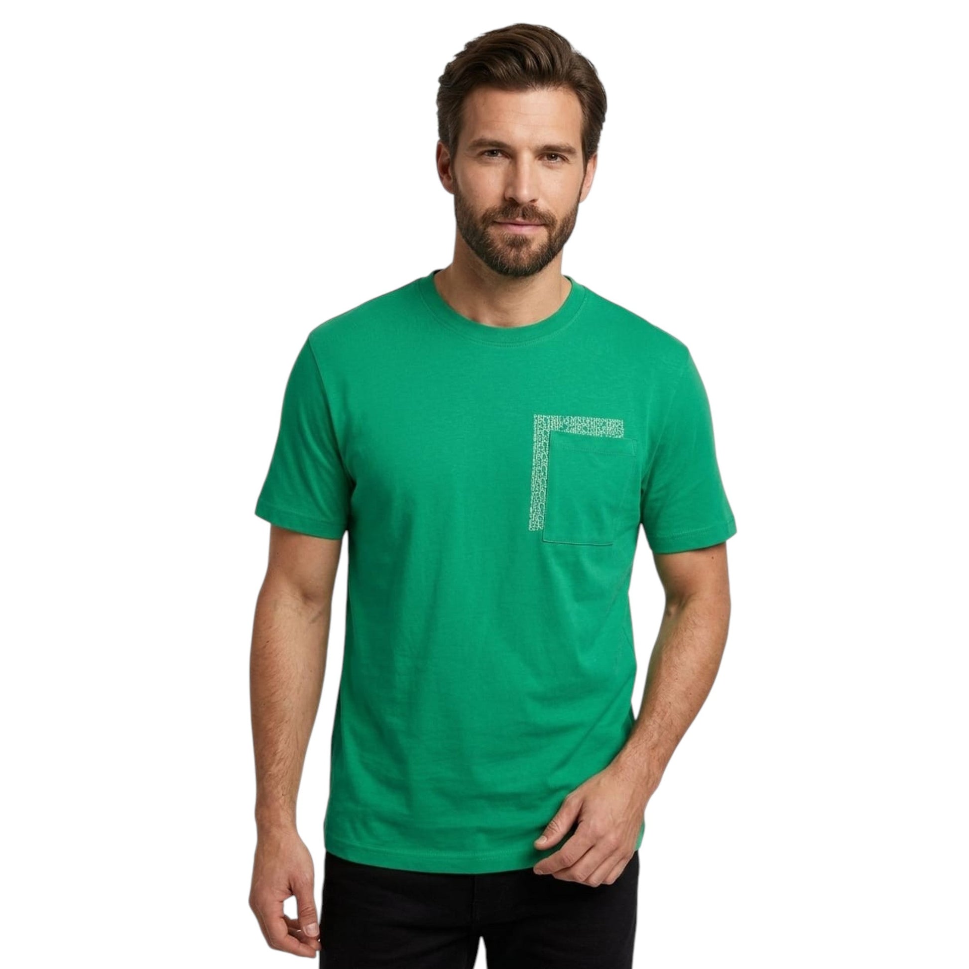 Men's Printed Top,Green