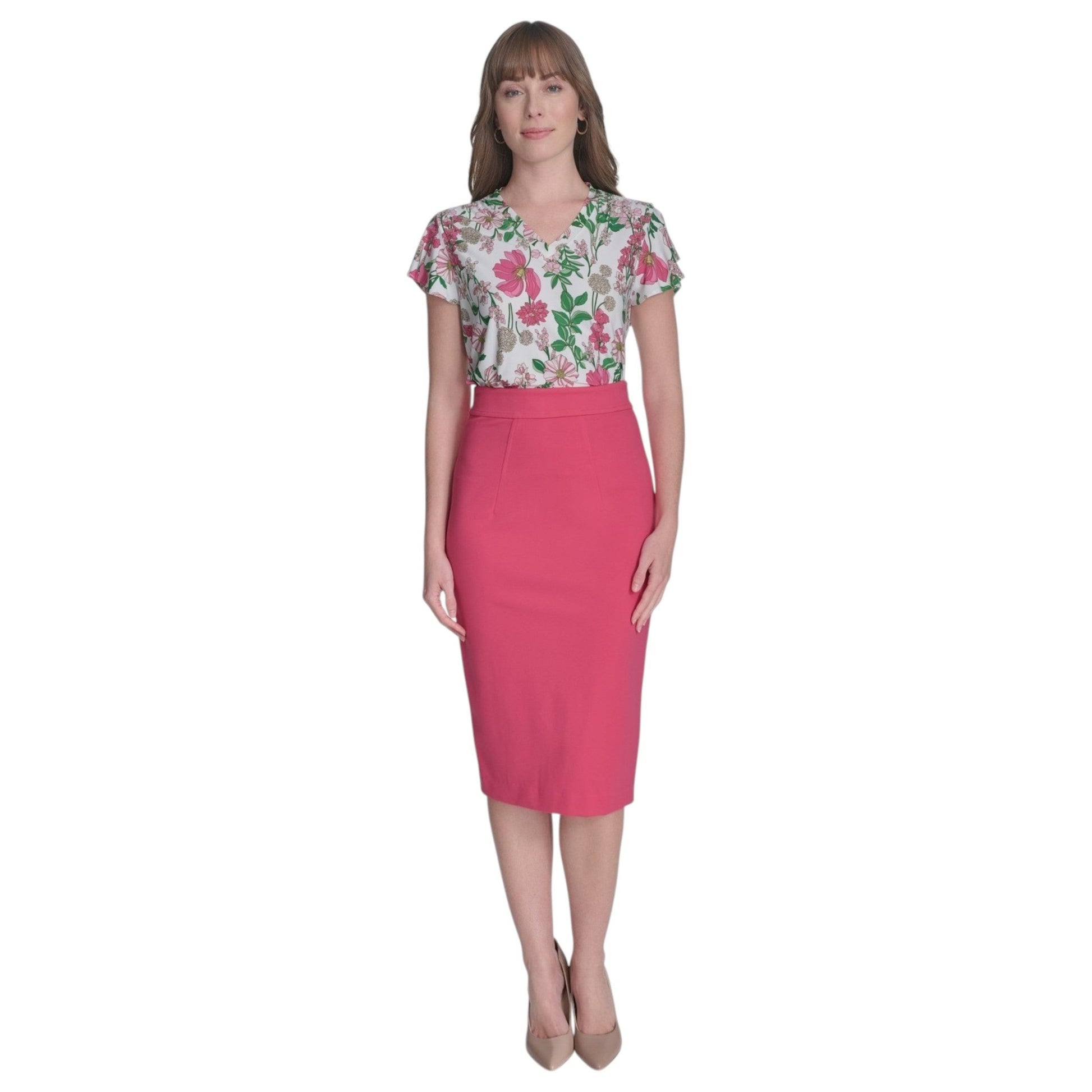 Women's Plain Skirt,Pink