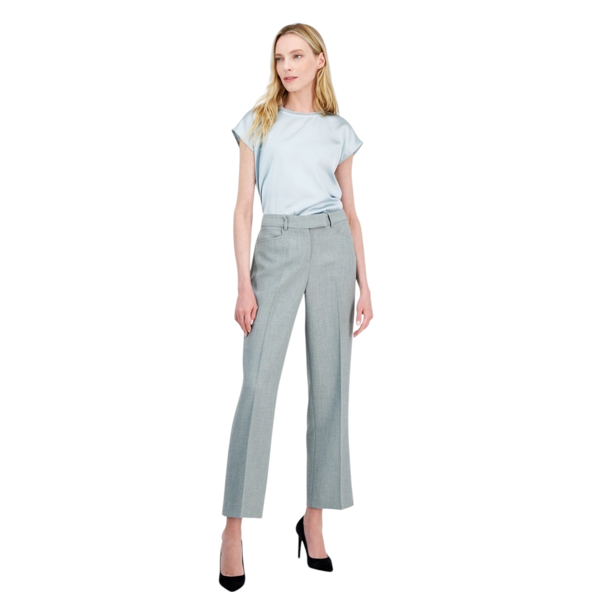 Women's Textured Pant,Grey
