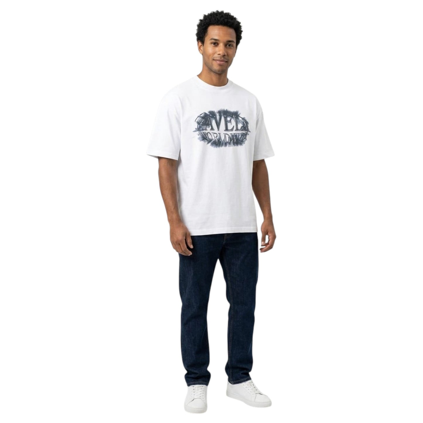 Men's Printed Top,White