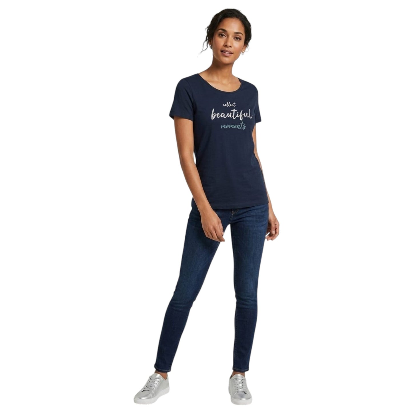 Women's Printed Top,Navy