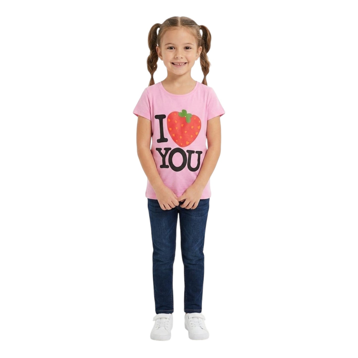 Kids Girl's Printed Top,Pink