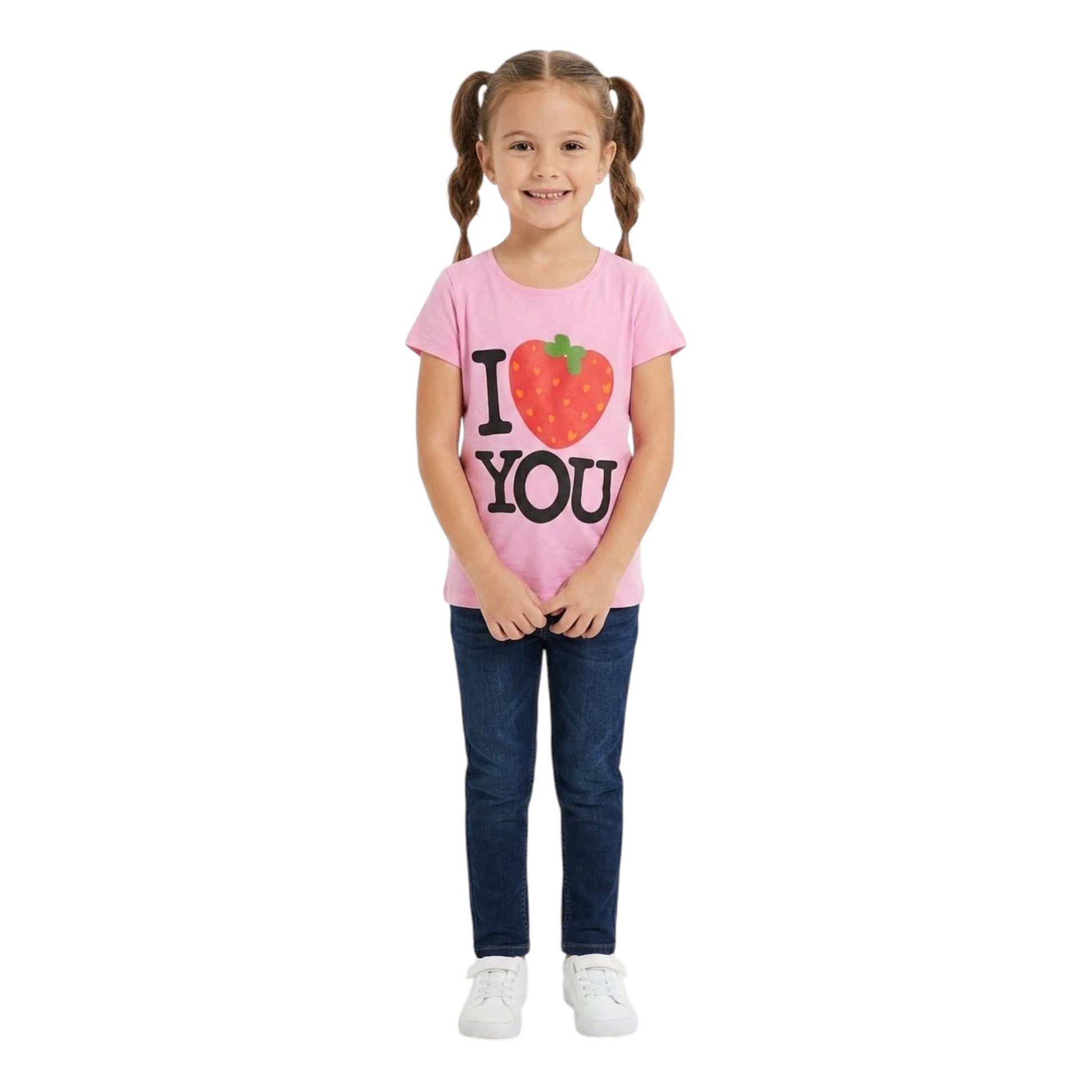 Kids Girl's Printed Top,Pink