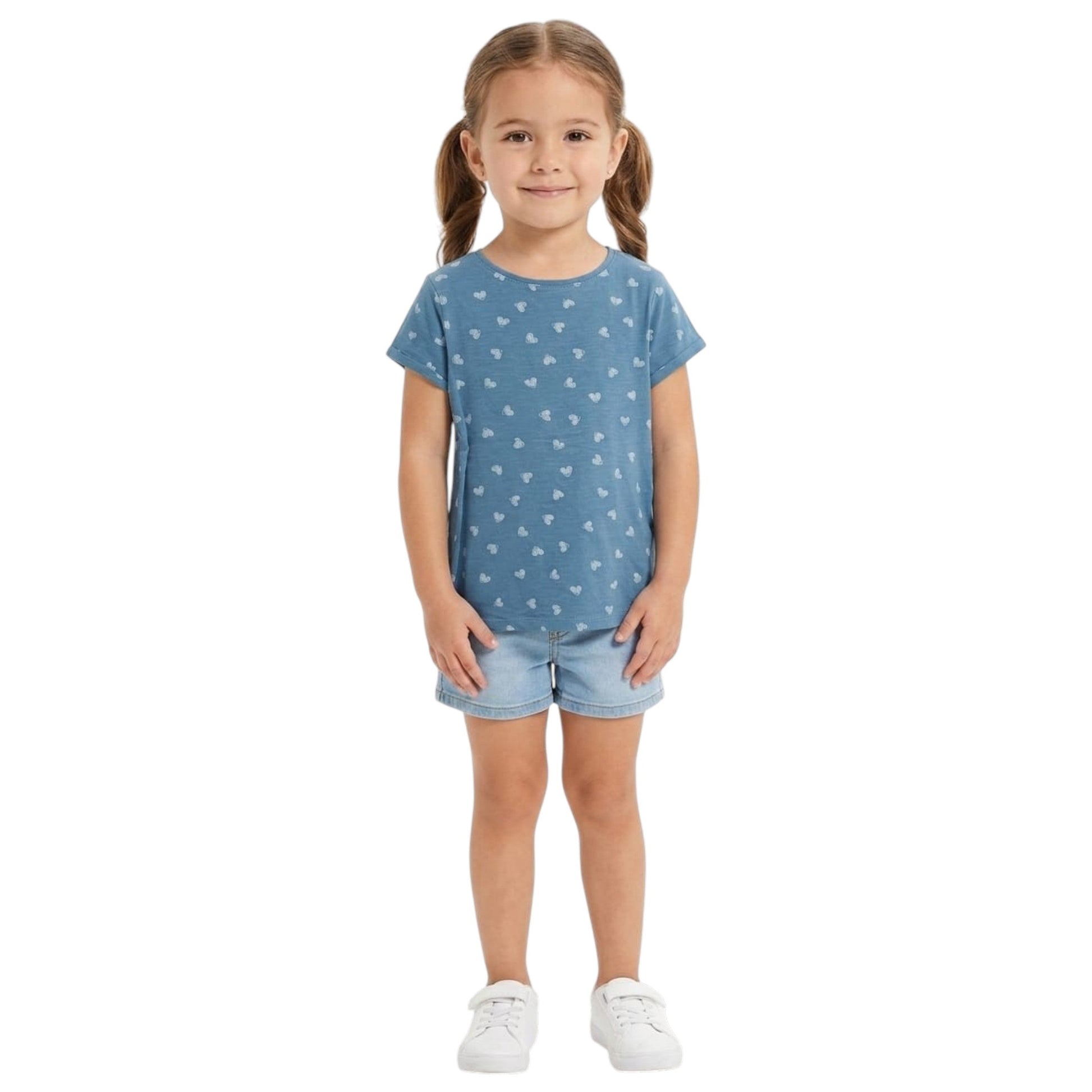 Kids Girl's Printed Top,Blue