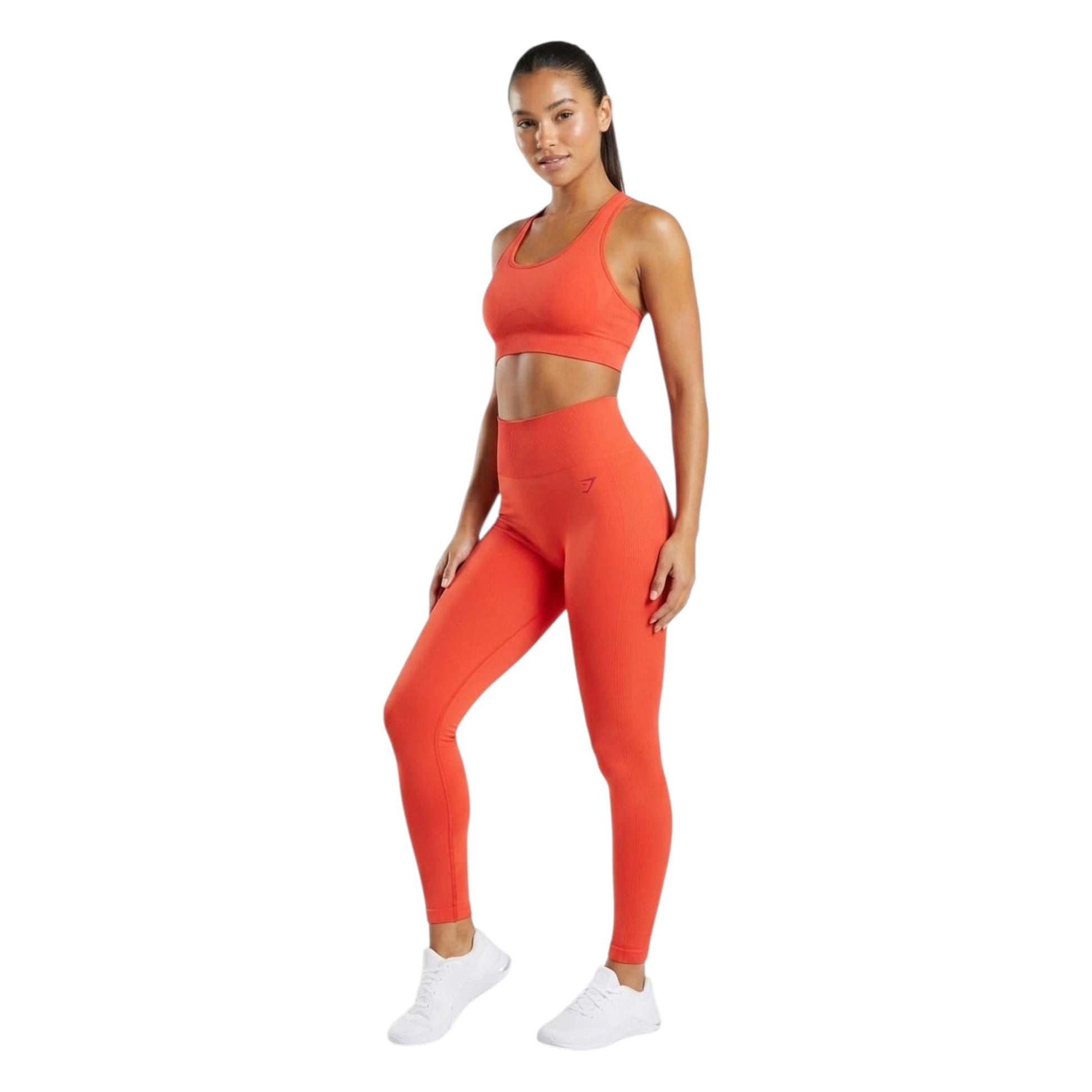 Women's Plain Legging,Orange