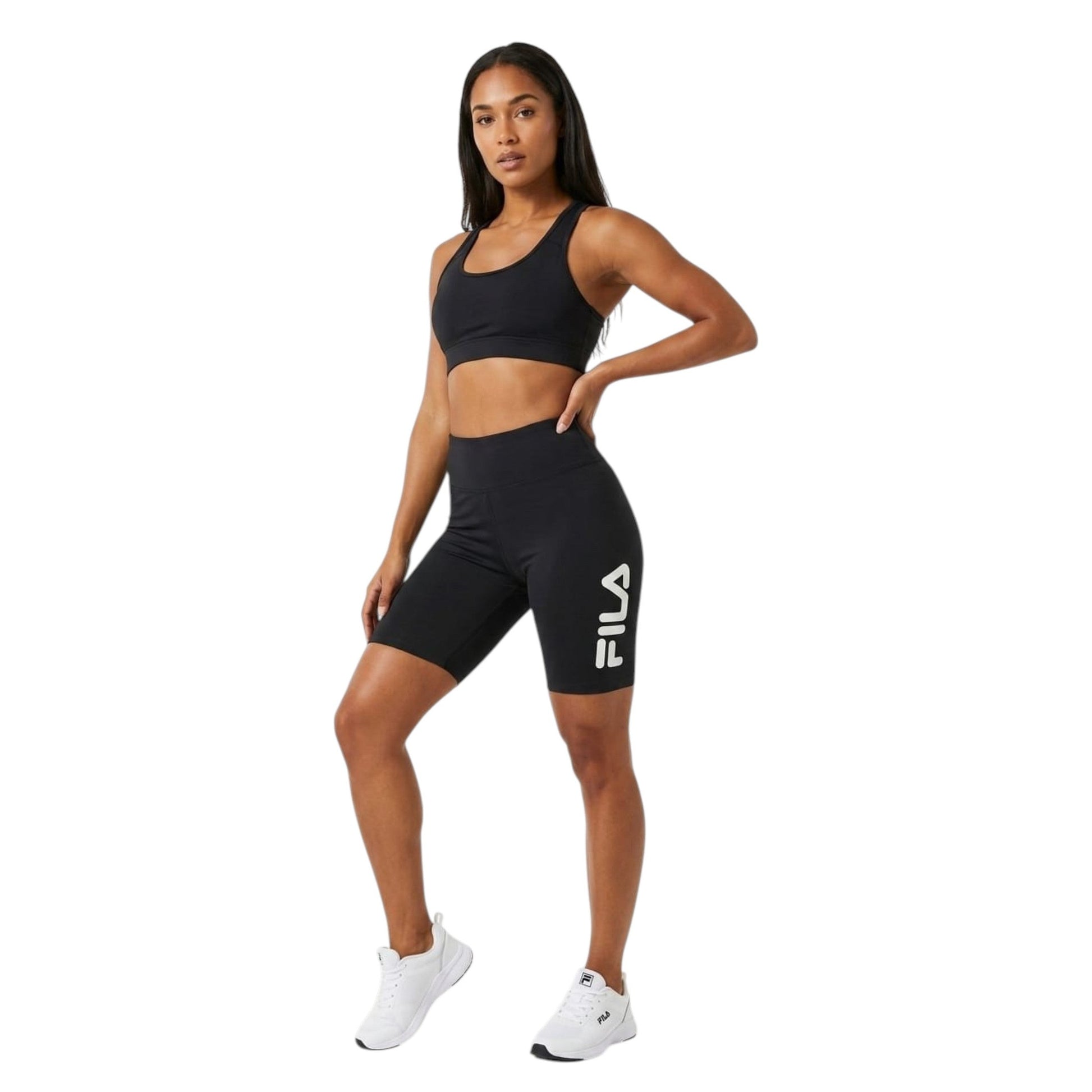 Women's Logo Printed Sport Short,Black
