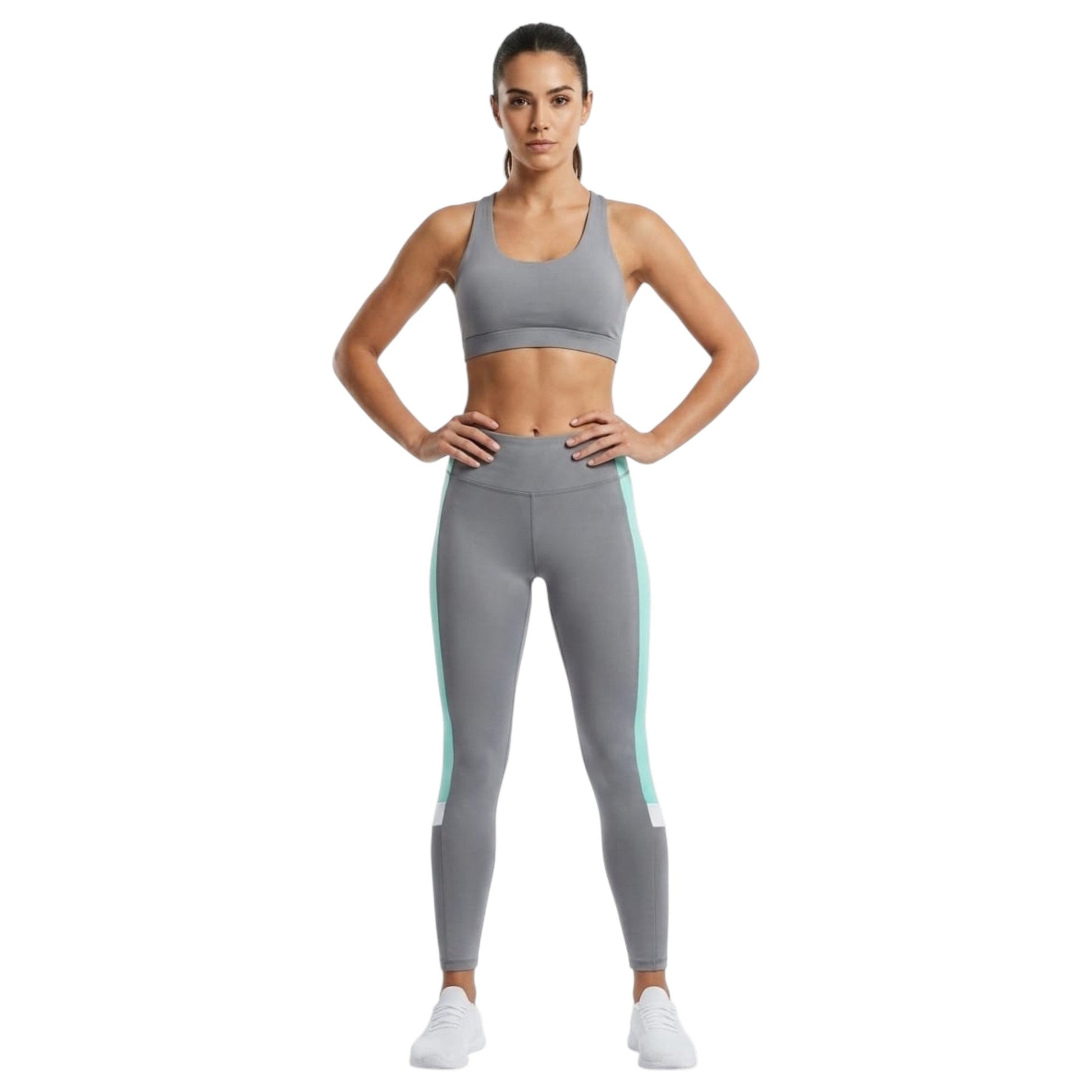 Women's Colorblocked Legging,Grey