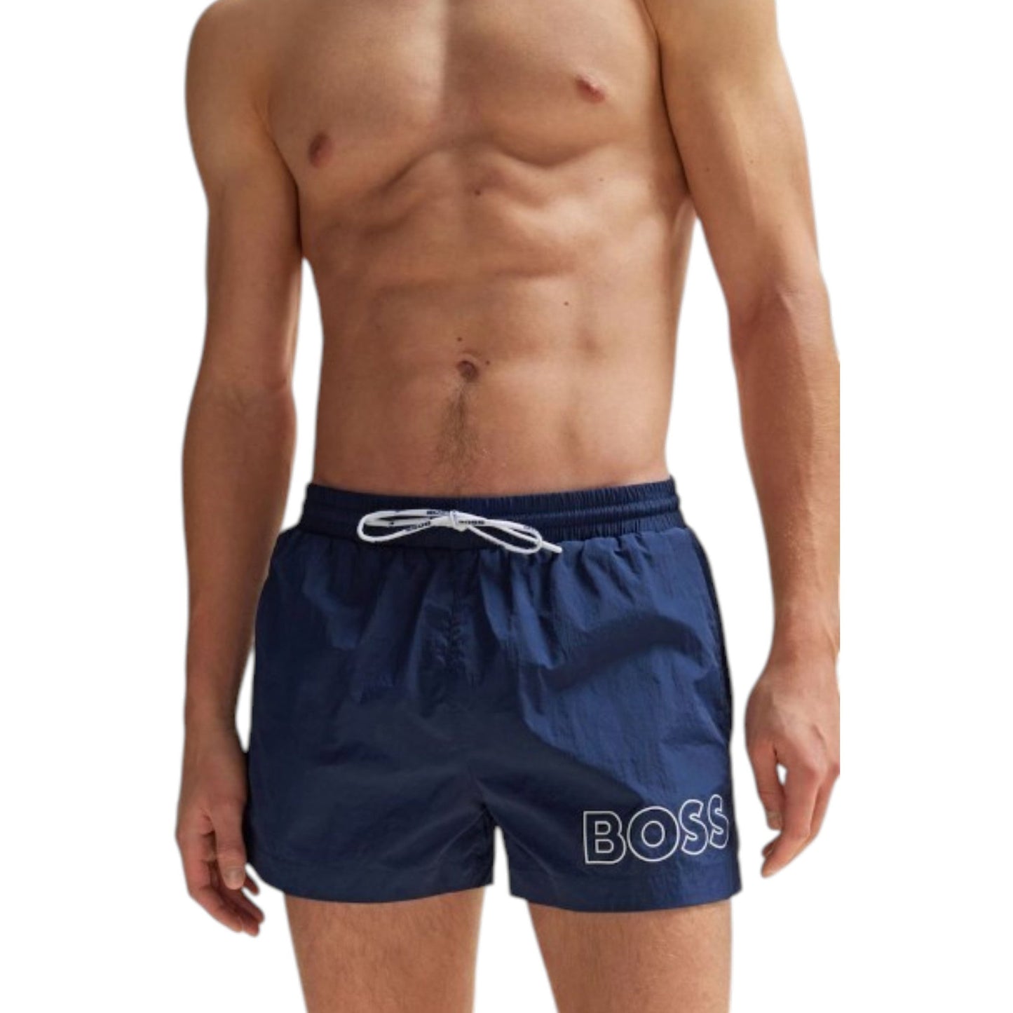 Men's Logo Printed Swimwear Short,Navy