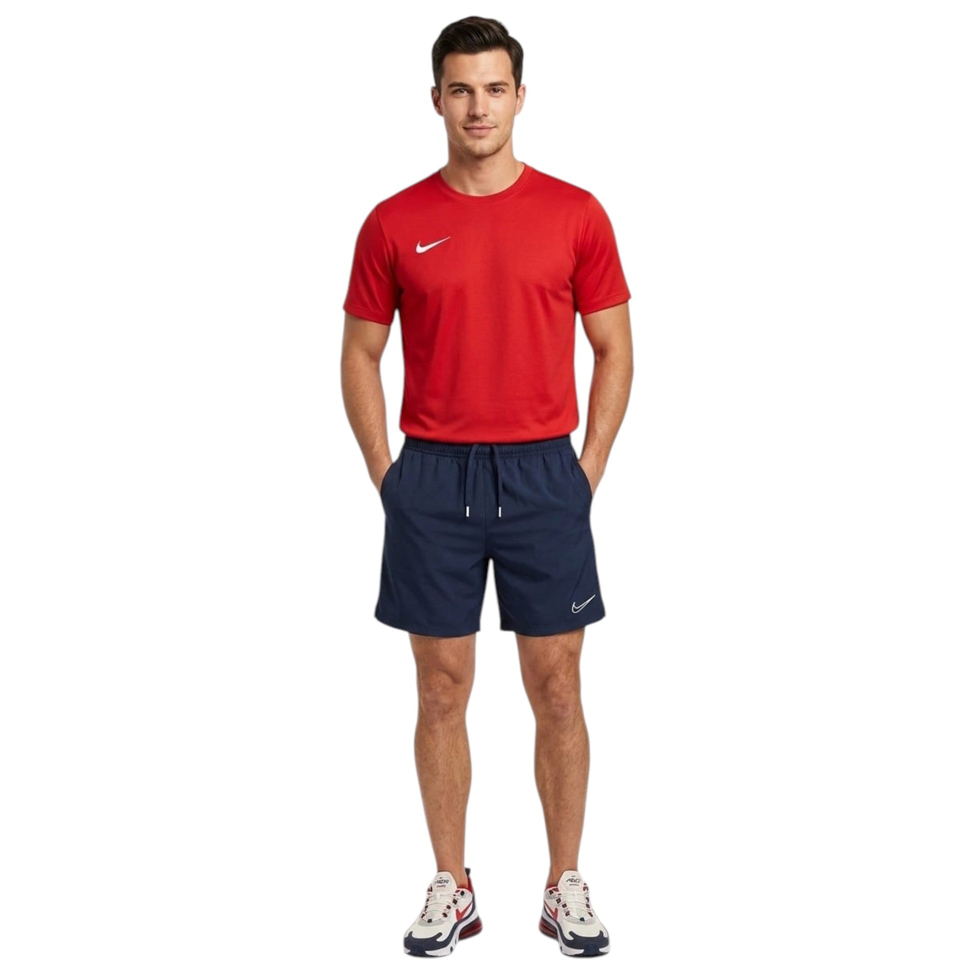 Men's Logo Embroidered Sport Top,Red