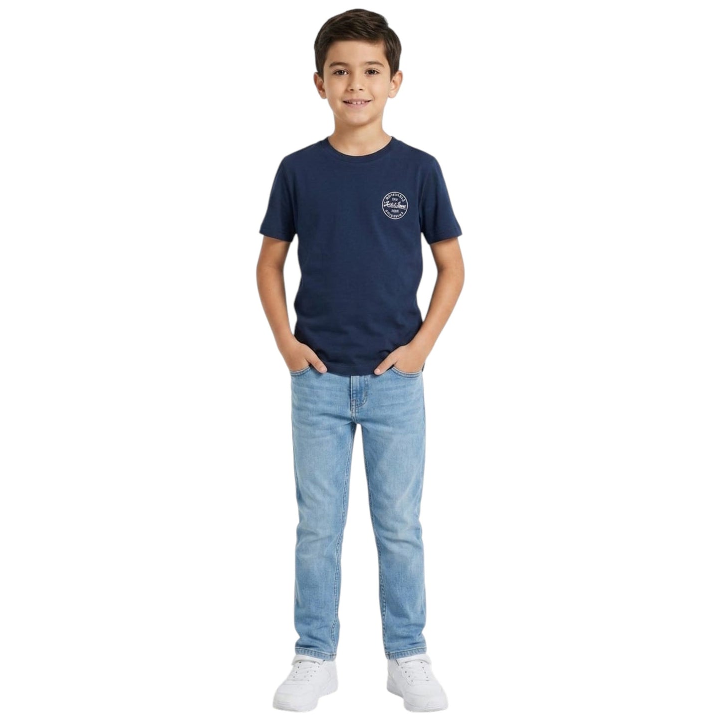 Kids Boy's Printed Top,Navy
