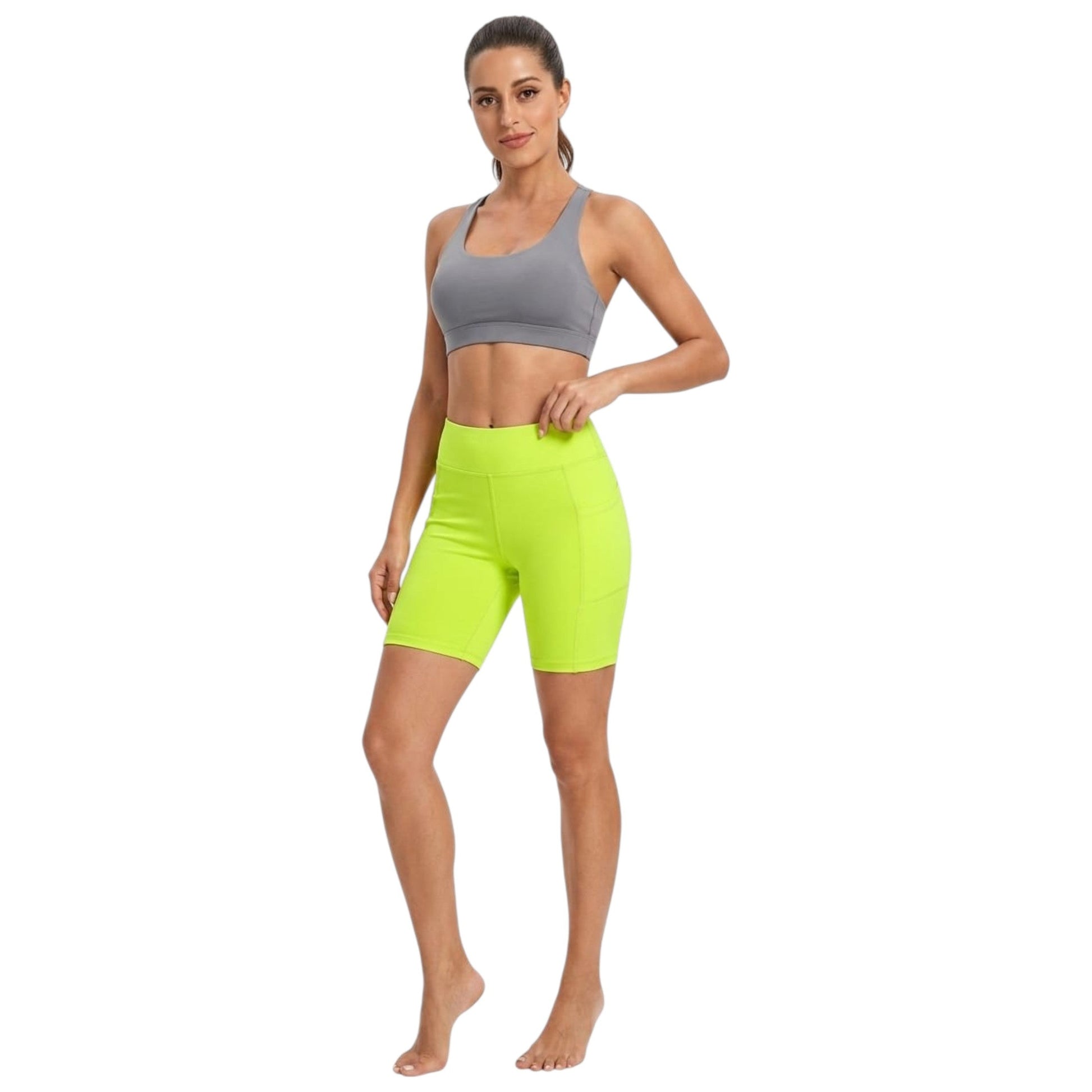 Women's Plain Short,Light Green