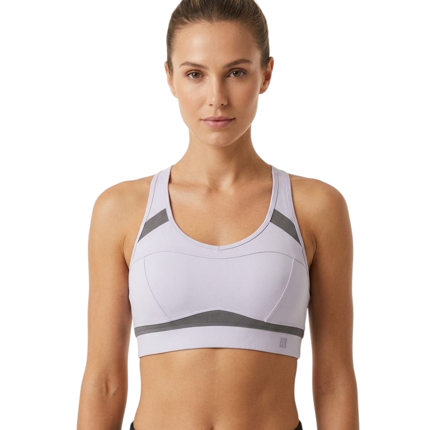 Women's Colorblocked Sport Bra,Dusty Purple