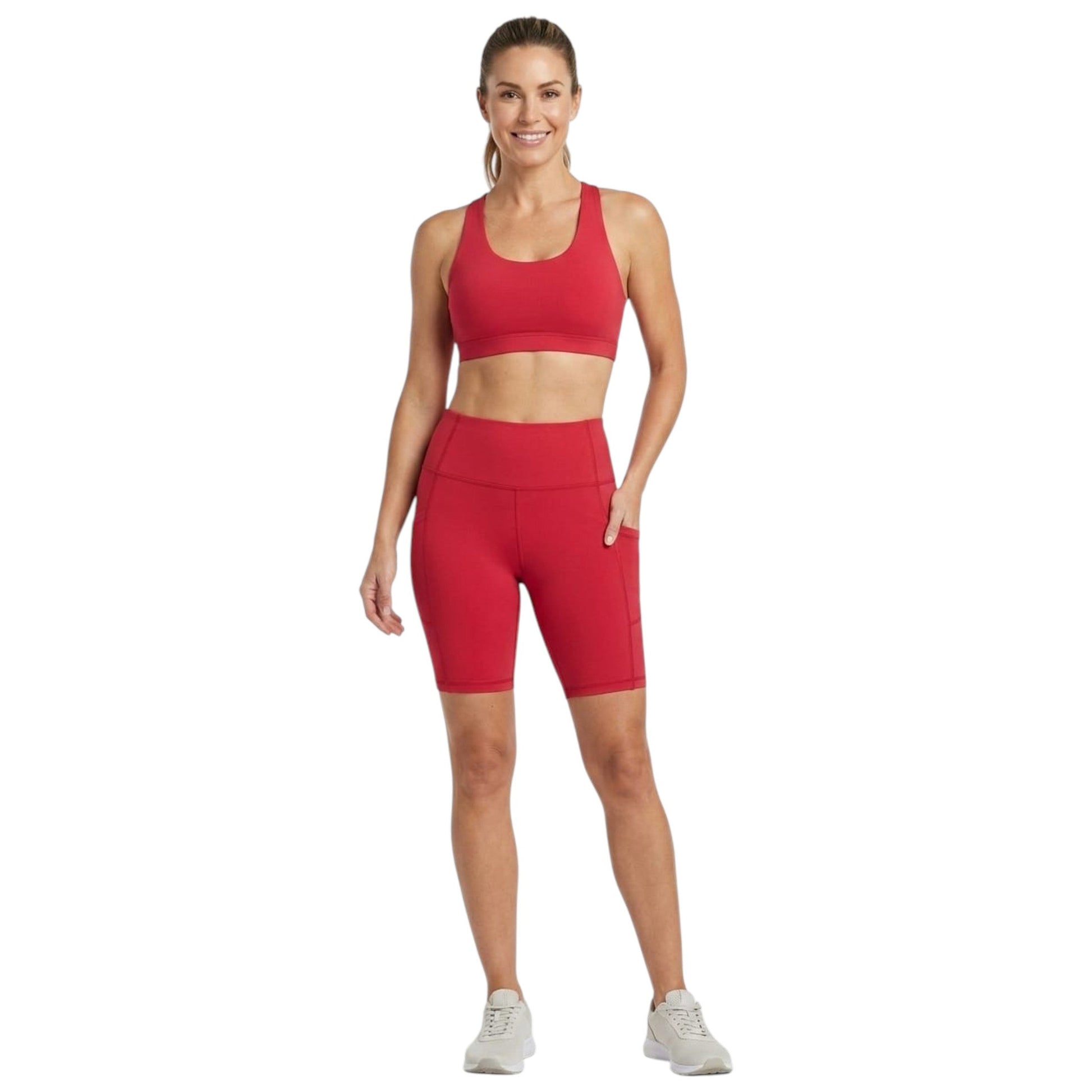 Women's plain Short,Red