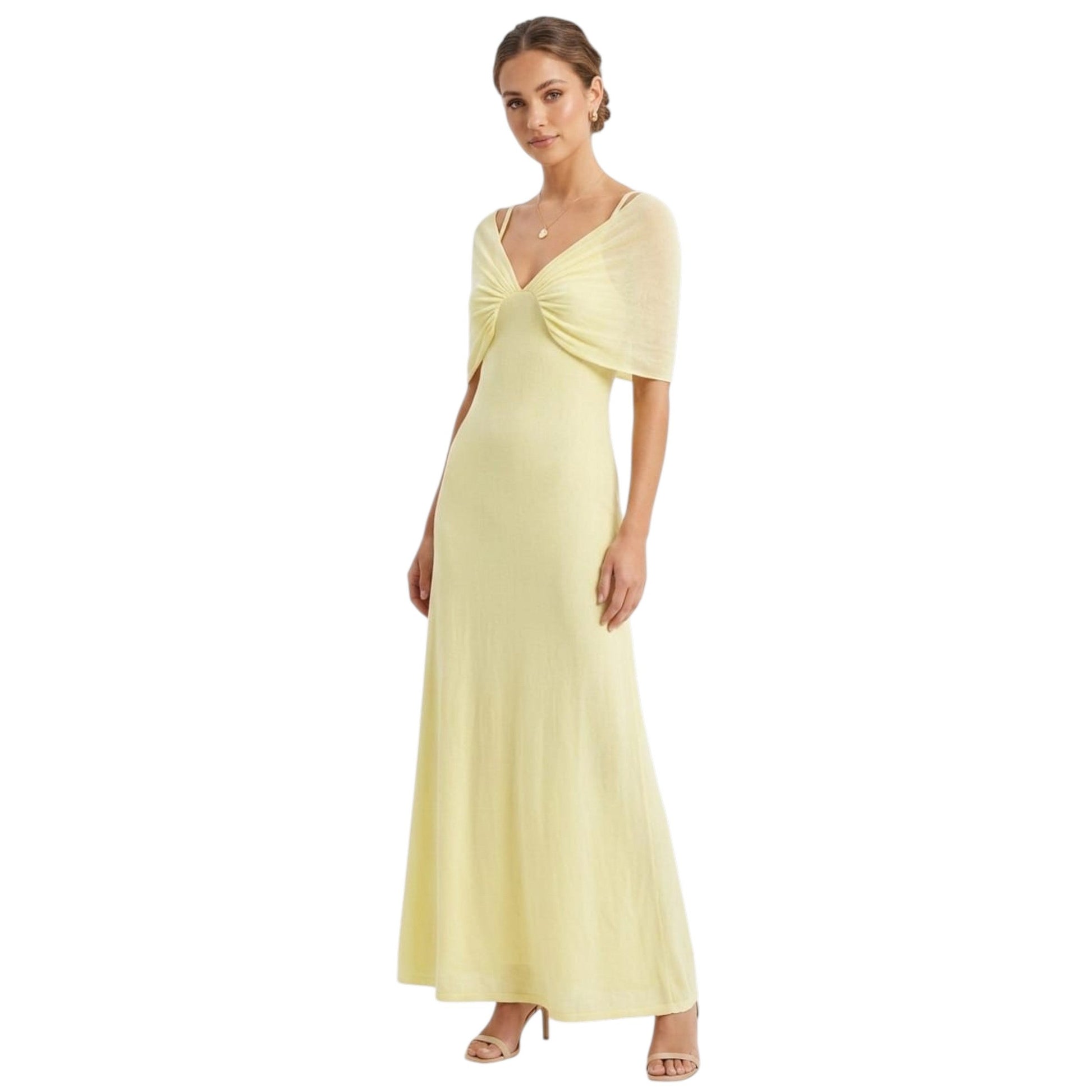 Women's Textured Dress,Yellow