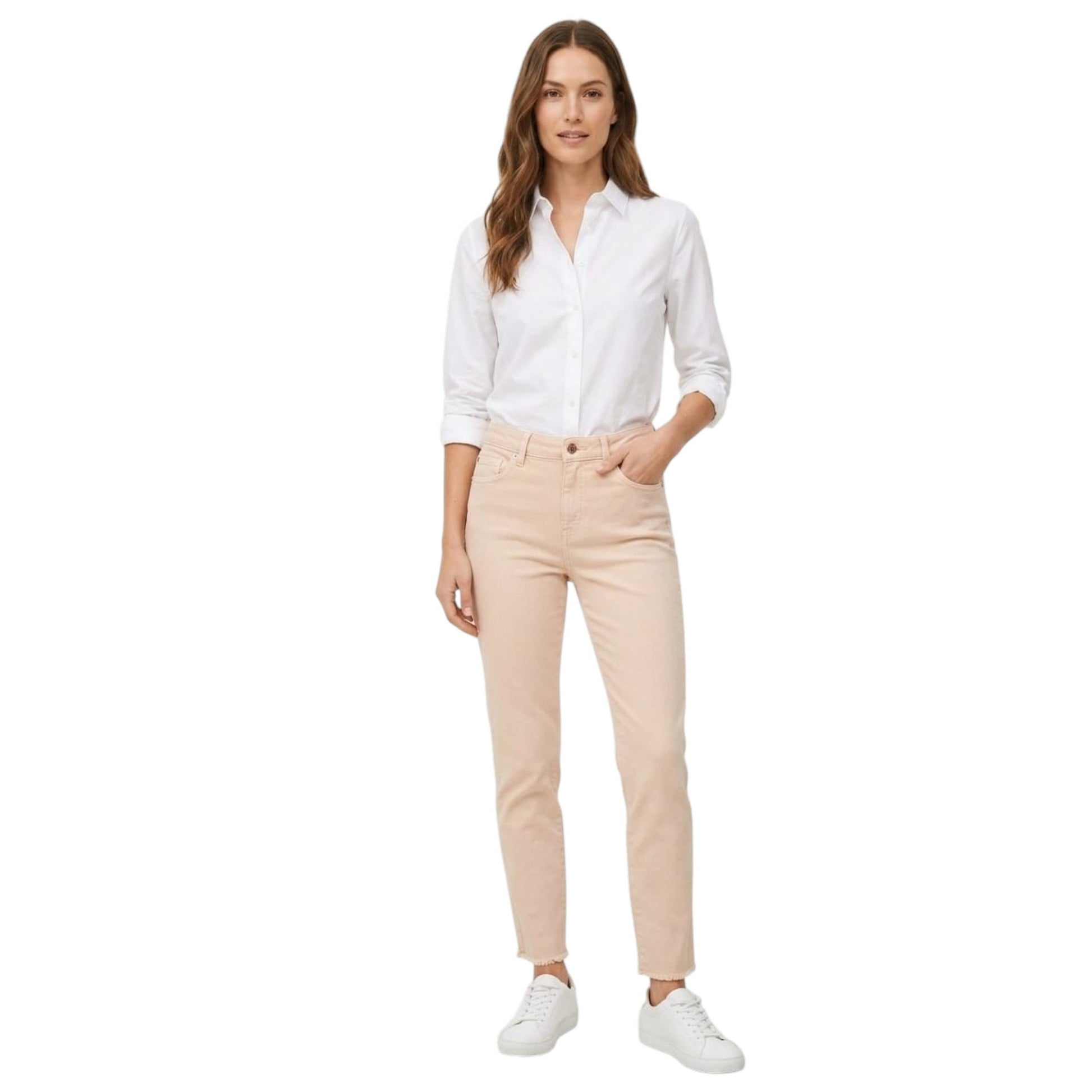 Women's Plain Jeans,Beige