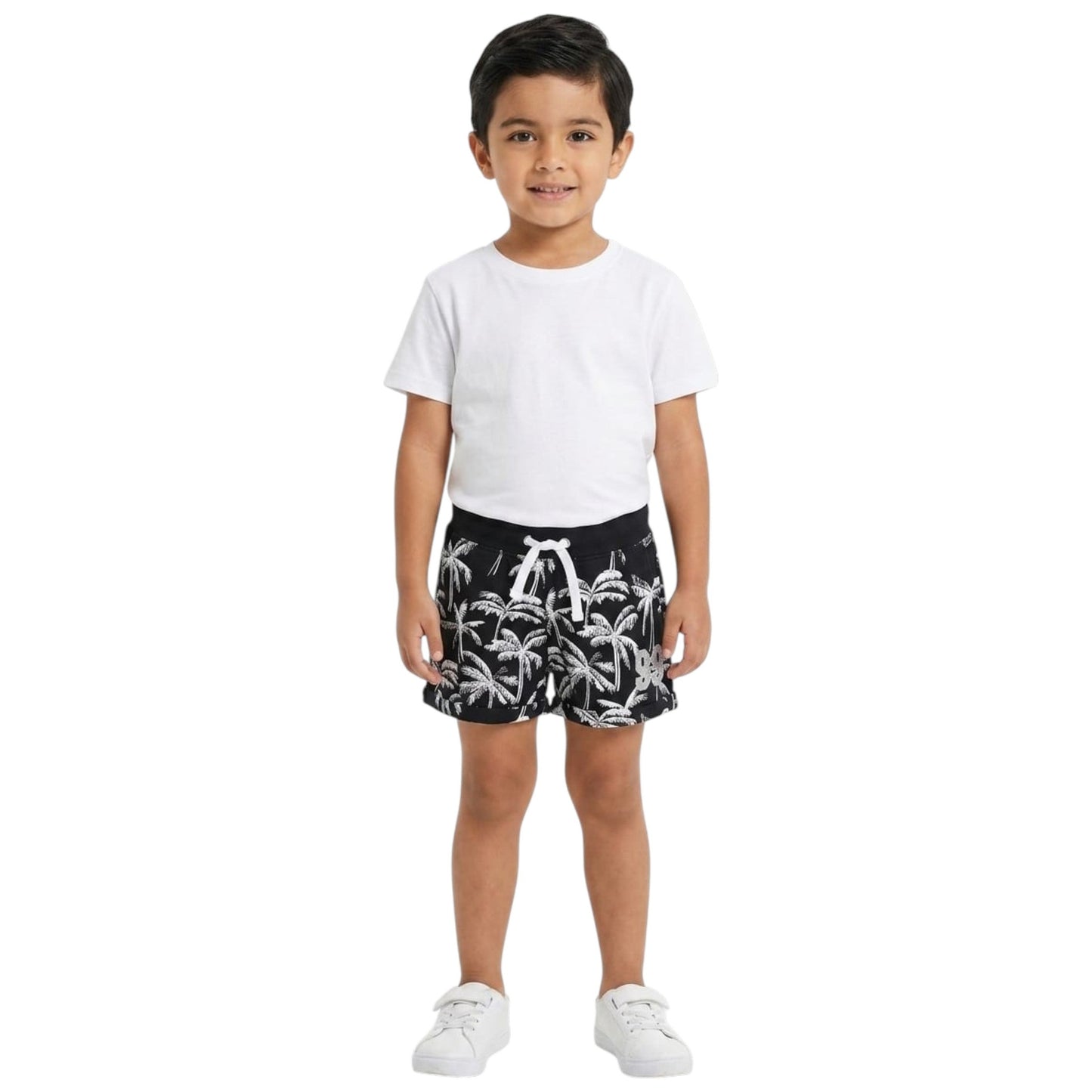 Kids Boy's Printed Short,Black