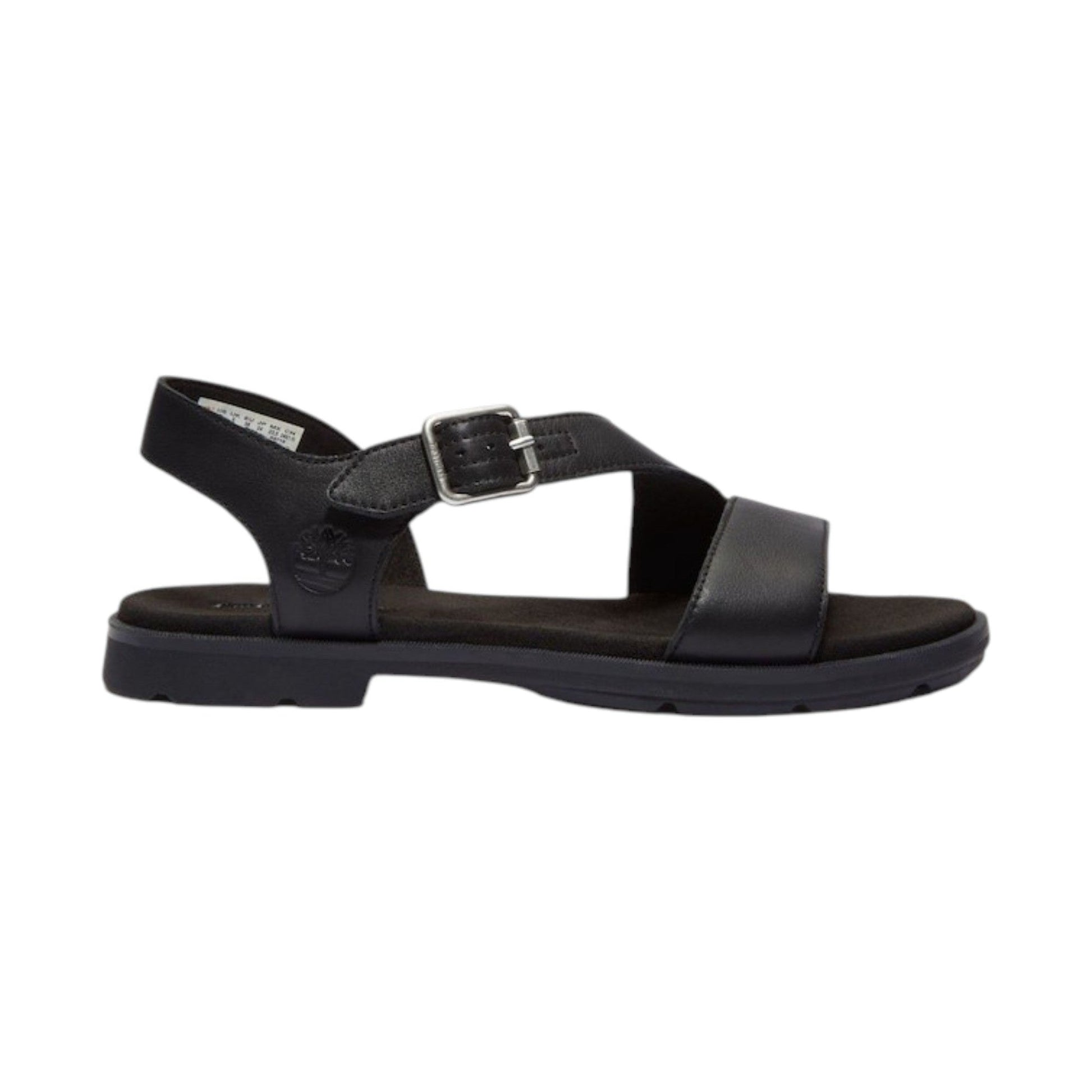 Women's Ribbed Sandals,Black